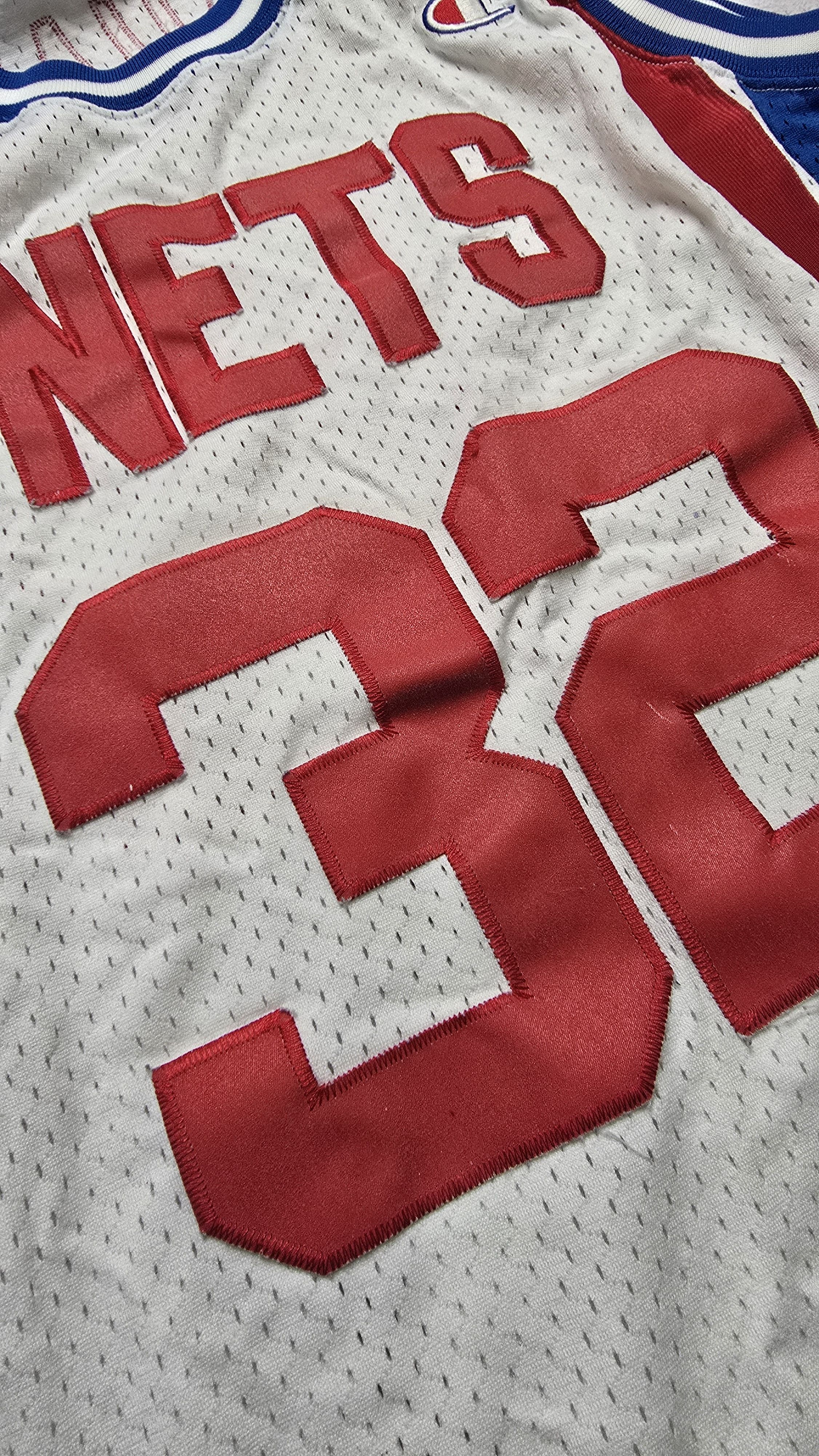 Champion Dr. J Julius Erving New York Nets ABA European Cut Jersey Size US XL / EU 56 / 4 - 12 Thumbnail