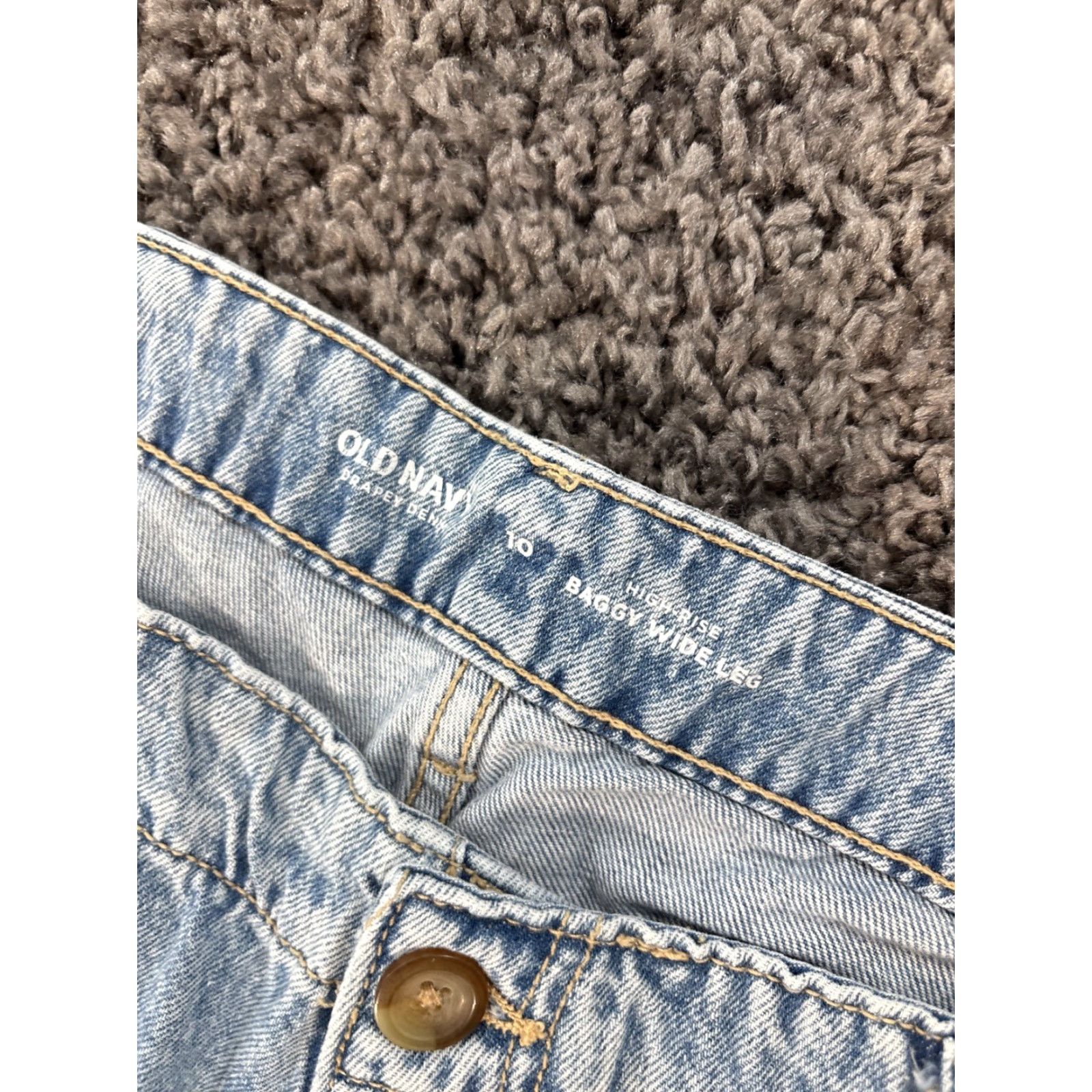 Old Navy Old Navy Jeans Women's 32x28 Baggy Wide-Leg High Rise Boho Bohemian Pockets Jeans Mens Womens Size ONE SIZE - 6 Thumbnail