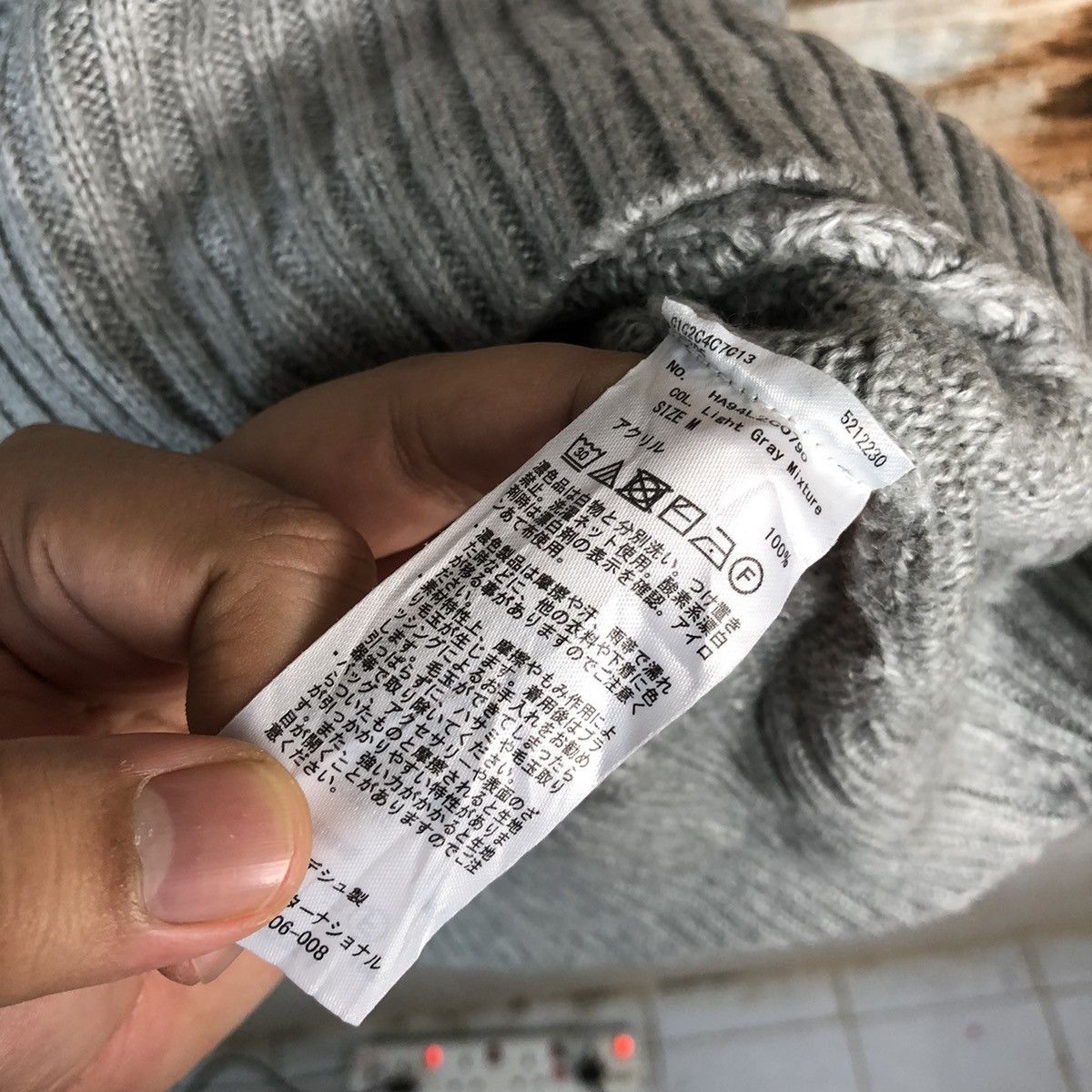 Homespun Knitwear × Japanese Brand America Holic Grey Knitwear #A1836 Size M / US 6-8 / IT 42-44 - 11 Thumbnail