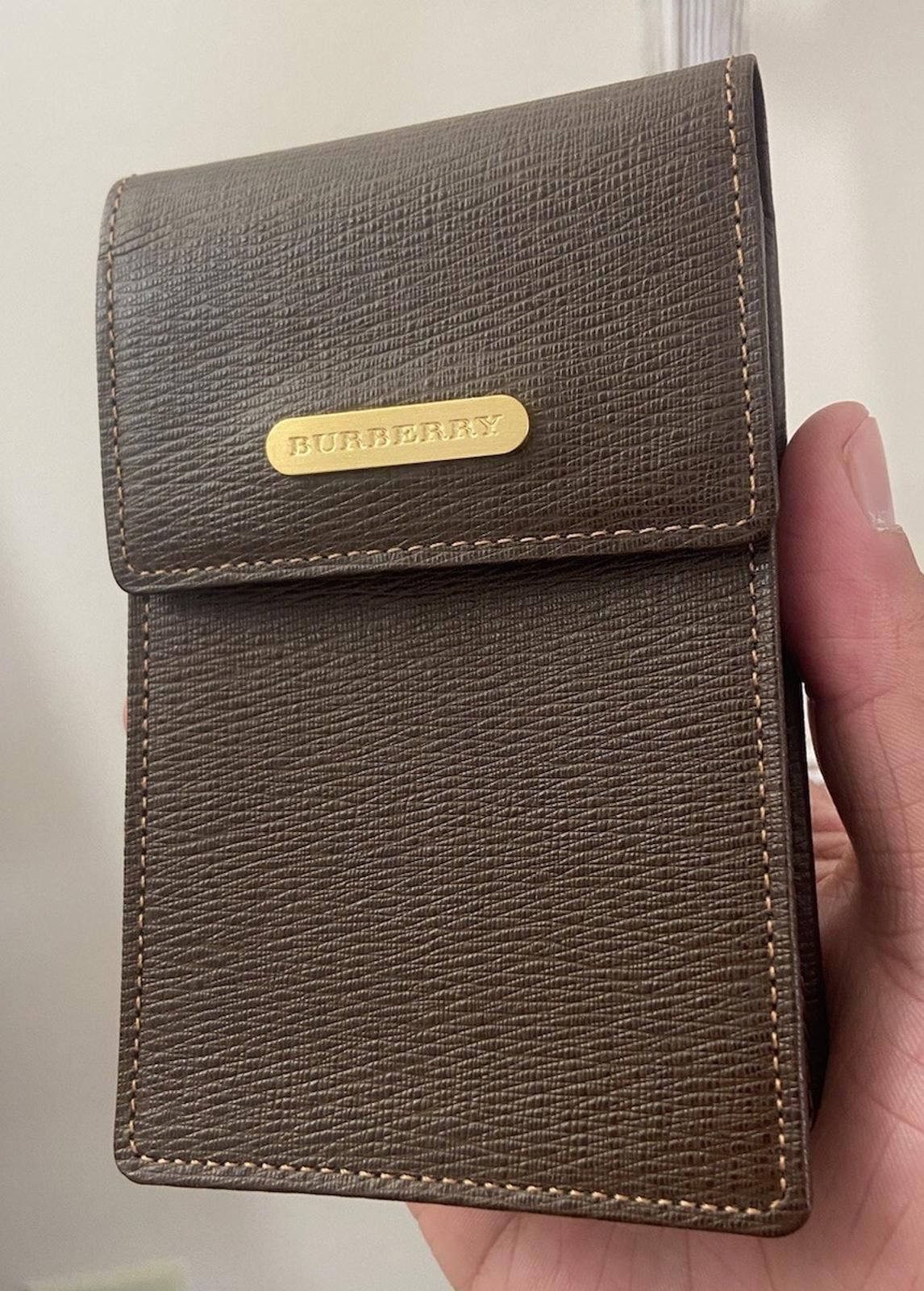 Burberry Burberry nova check brown leather cigarette case multi pouch Size ONE SIZE - 1 Thumbnail