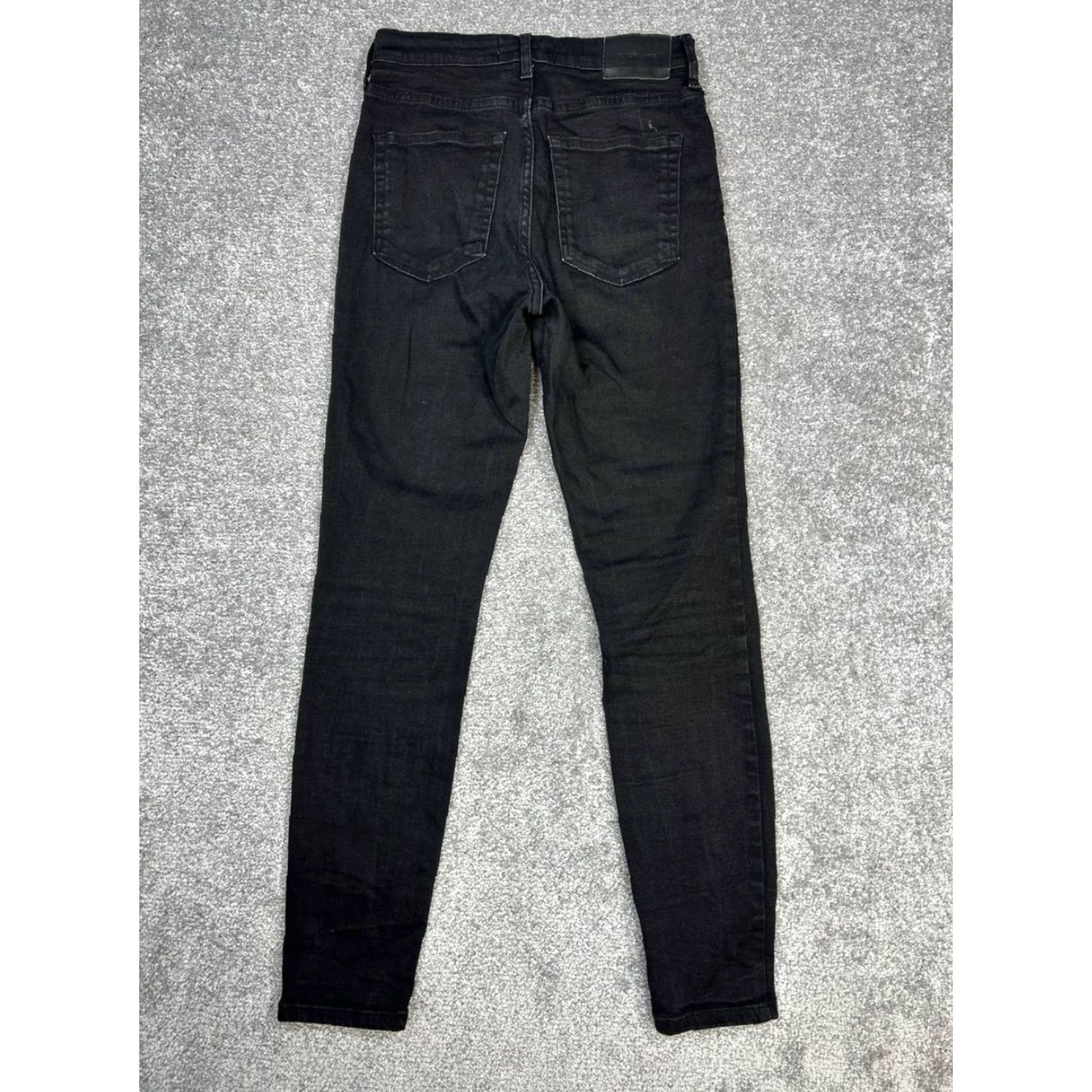 Everlane Everlane The Way High Jeans Women 28 Black Denim Cotton Stretch Skinny Leg 26x28 Size 28" / US 6 / IT 42 - 2 Thumbnail