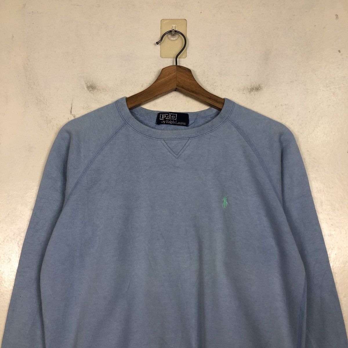 Polo Ralph Lauren 📌Vintage Sweatshirt Crewneck Polo Ralph Lauren Baby Blue Size US M / EU 48-50 / 2 - 5 Thumbnail