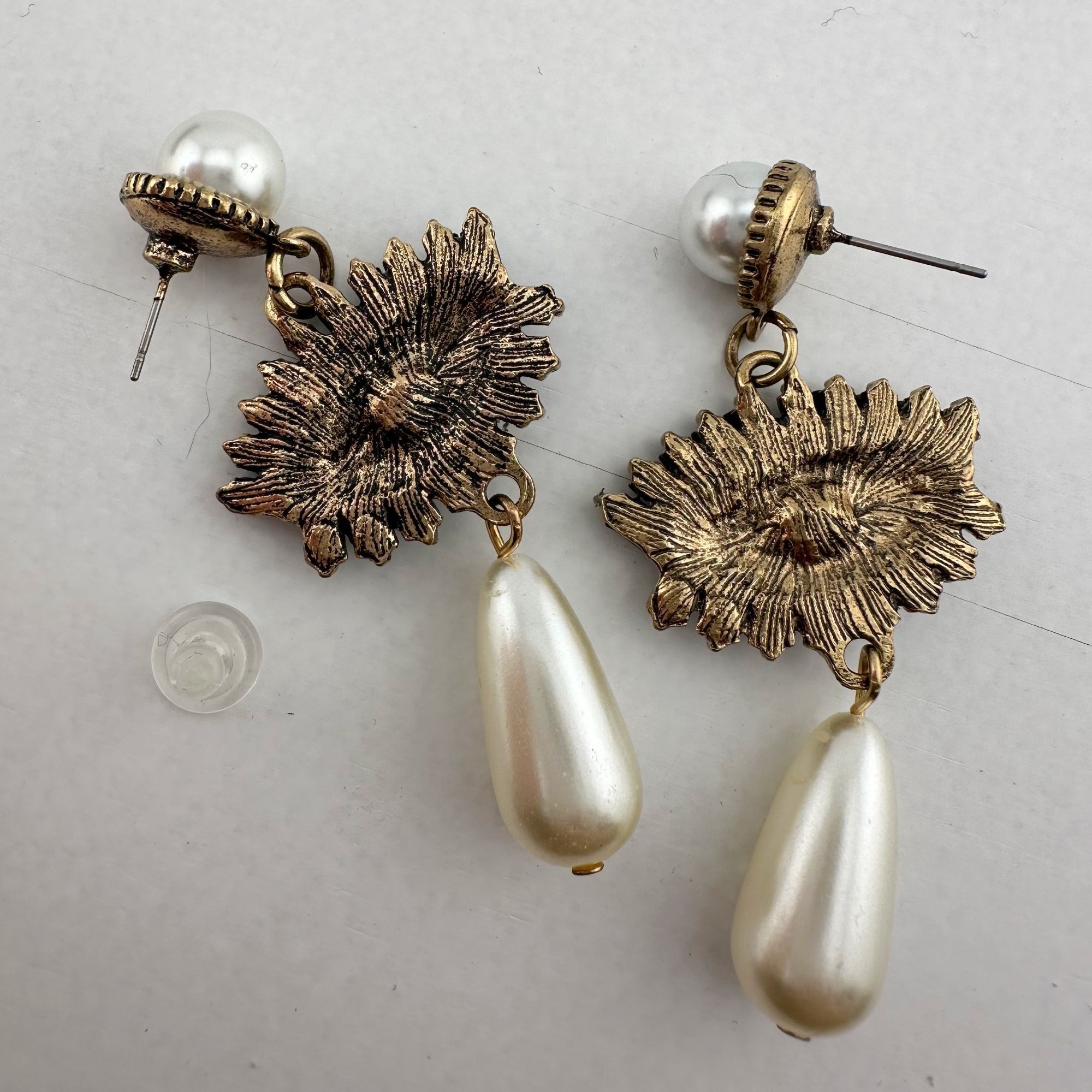 Other Evil Eye Rhinestone Pearl Drop Dangle Earrings Size ONE SIZE - 7 Thumbnail