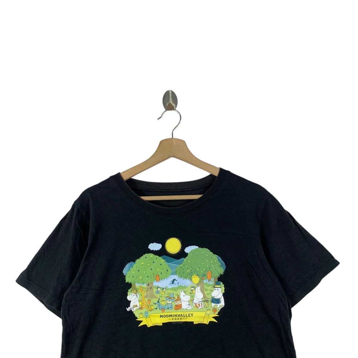 Vintage MOOMIN SNUFKIN SNIFF Valley Park Cartoon Comic Tee Shirt Size M / US 6-8 / IT 42-44 - 2 Thumbnail
