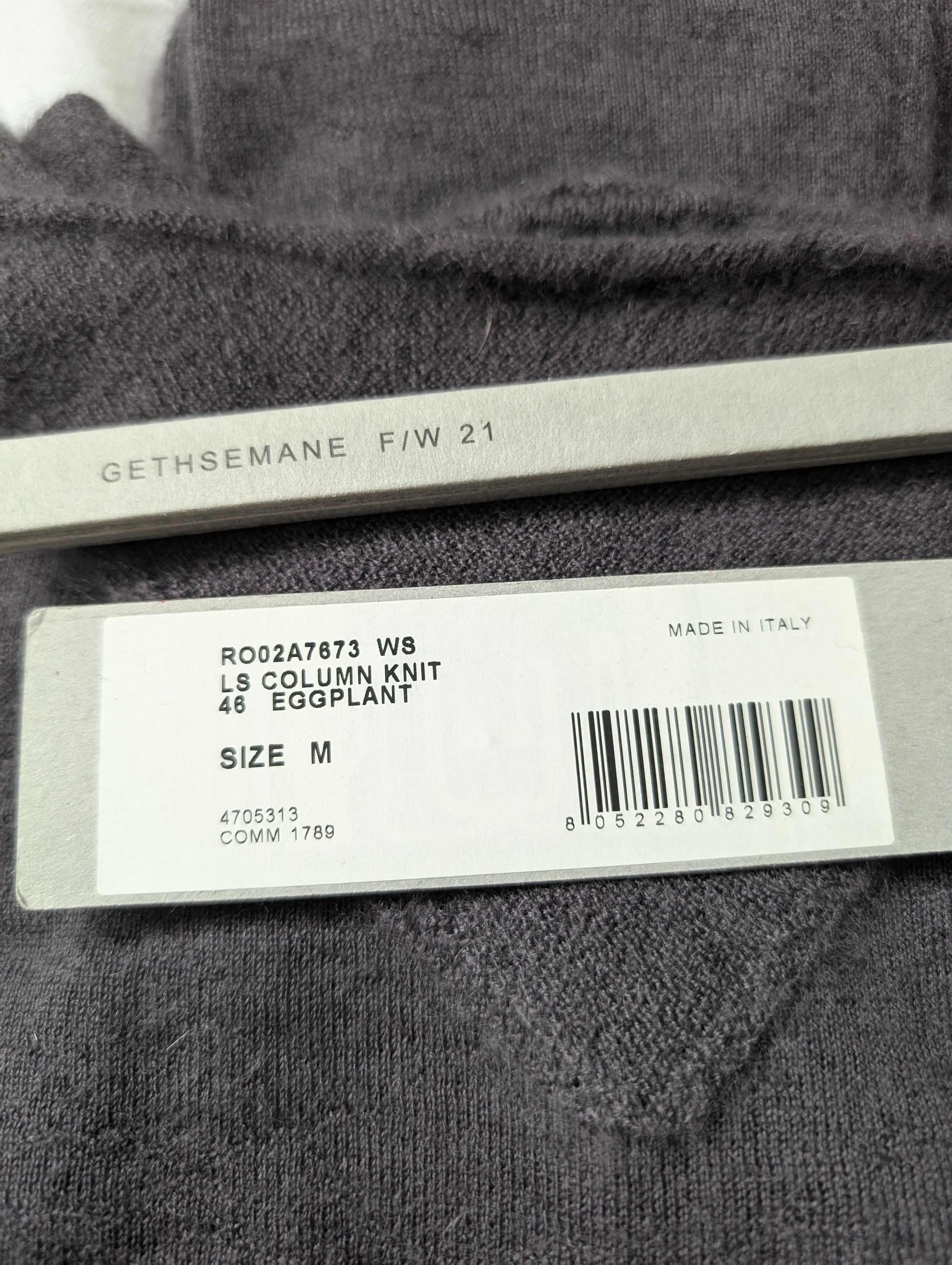 Rick Owens FW21 Runway Column Knit Eggplant Size M / US 6-8 / IT 42-44 - 11 Thumbnail