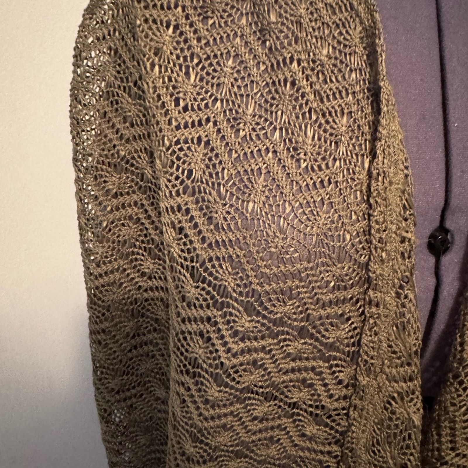 Other Missy Robertson Green Knit Shrug with Embroidery Sz S Size S / US 4 / IT 40 - 3 Thumbnail