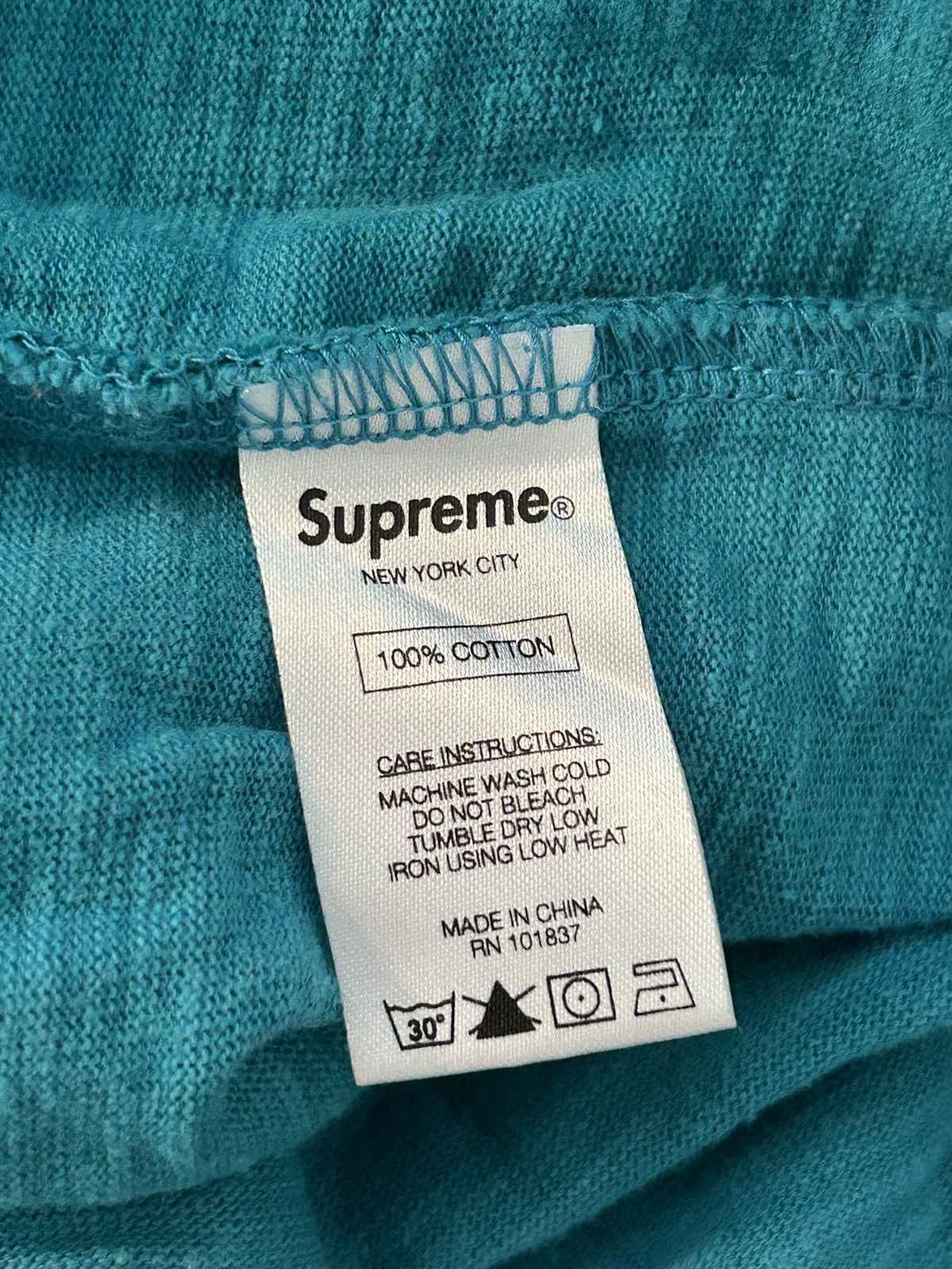 Supreme SUPREME turquoise sweater Size US L / EU 52-54 / 3 - 5 Thumbnail