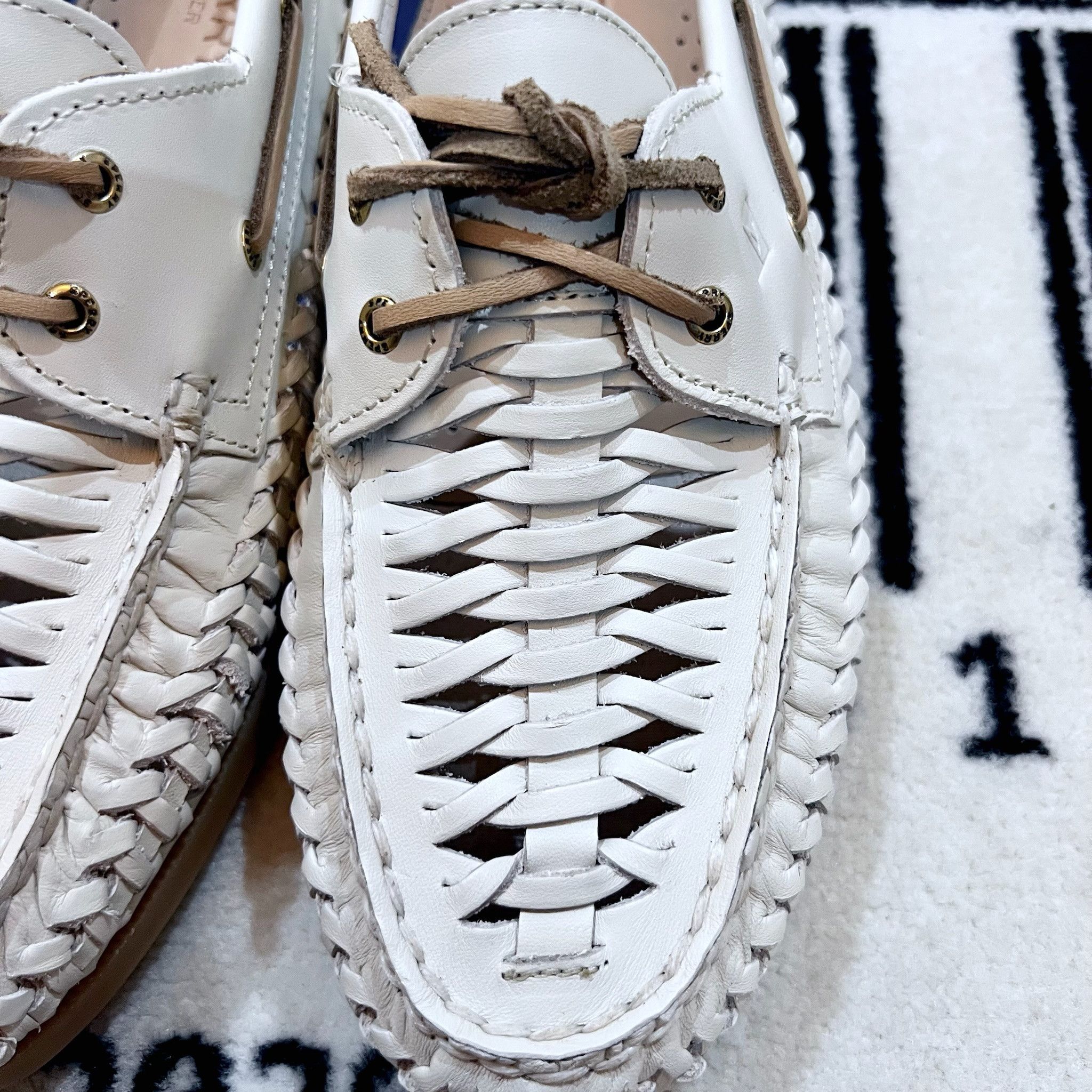 Sperry Sperry Authentic Original™ 2 Eye Woven Boat Shoe Flat Heel Size US 11 / IT 41 - 6 Thumbnail