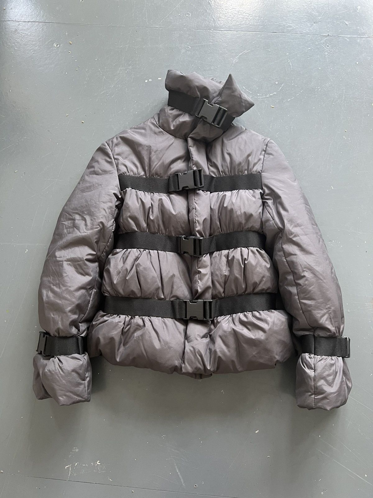 Jean Paul Gaultier JPG Bondage Puffer Down Jacket Size S / US 4 / IT 40 - 1 Thumbnail