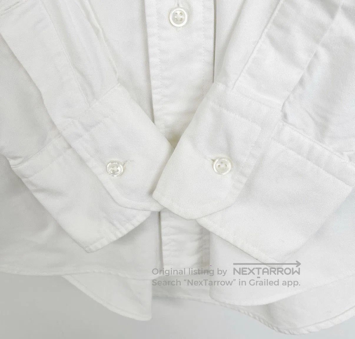 Thom Browne White Long Sleeve Button-Up Shirt. Size US L / EU 52-54 / 3 - 5 Thumbnail