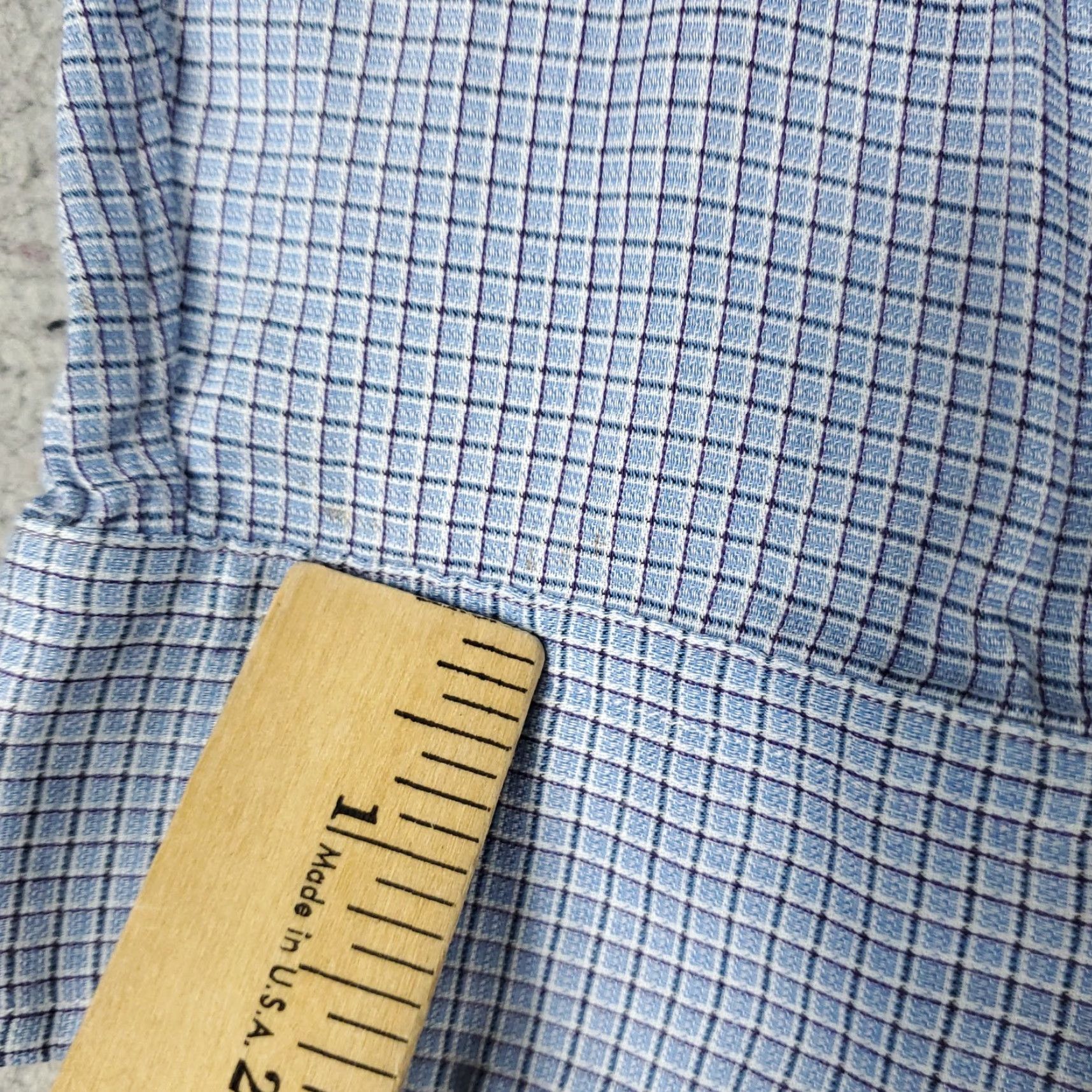 Ralph Lauren Ralph Lauren Shirt Mens 17.5 Blue Plaid Pony Dress Button Up Long Sleeve Size 48R - 4 Thumbnail