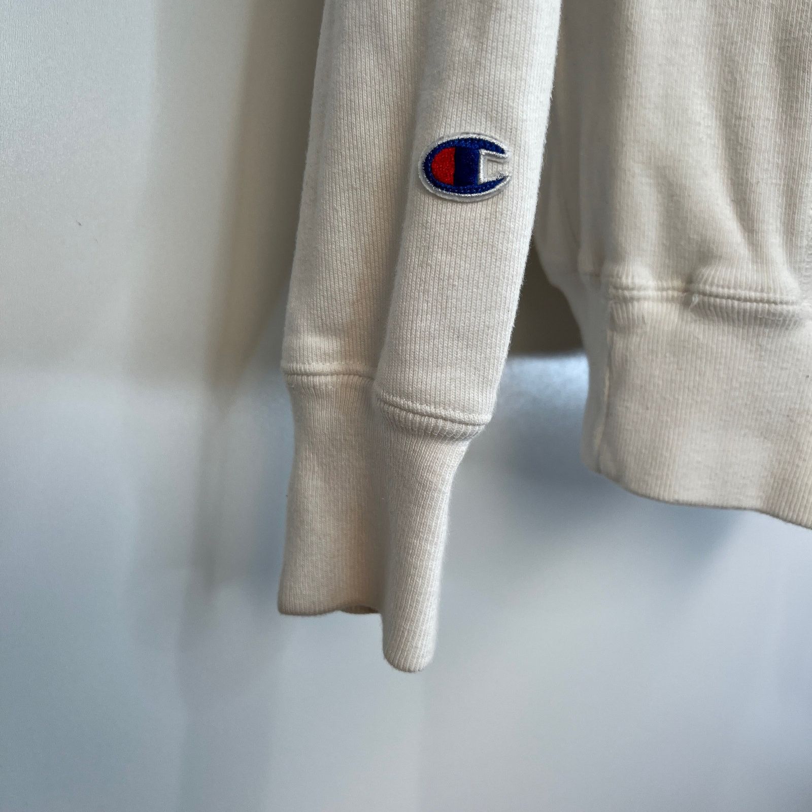 Champion Champion Reverse Weave White Hoodie Logo Script Spellout Size US S / EU 44-46 / 1 - 5 Thumbnail