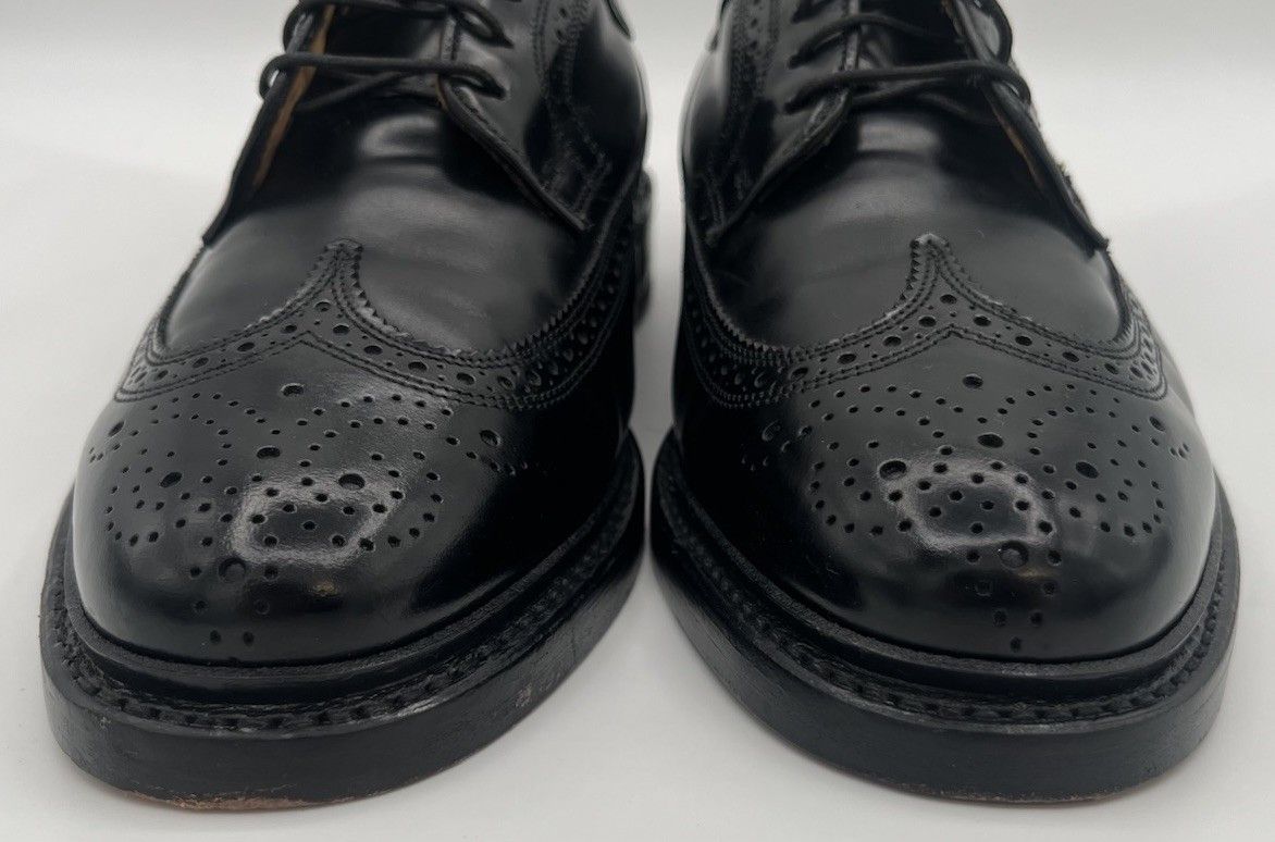 Florsheim Vtg Florsheim Royal Imperial Black Leather Derby Size 6.5 3E Size US 6.5 / EU 39-40 - 3 Thumbnail