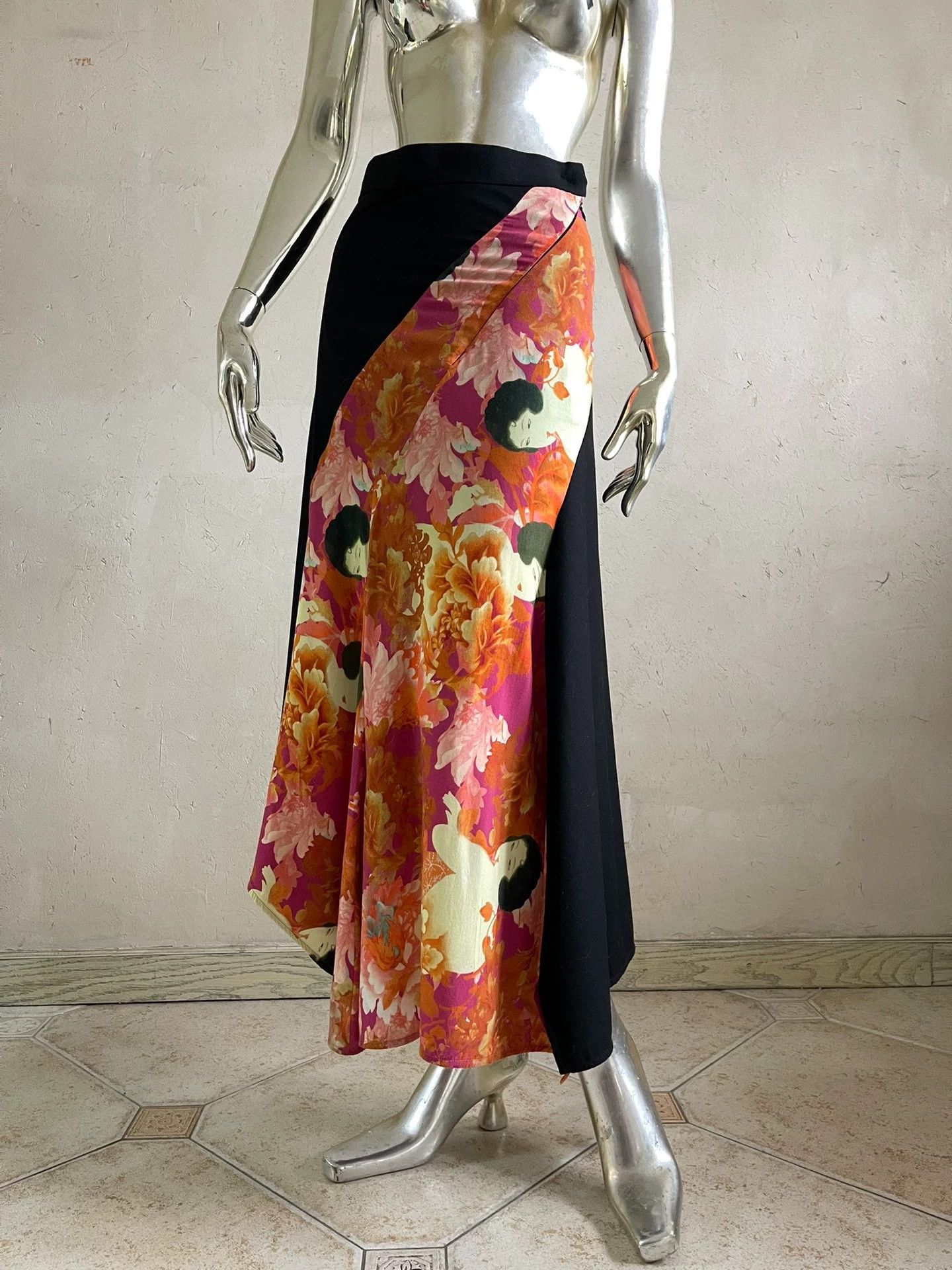 Y's Y’s Ukiyo-e Two-Material Reversible Skirt Women's Size 1 New Size 26" / US 2 / IT 38 - 3 Thumbnail