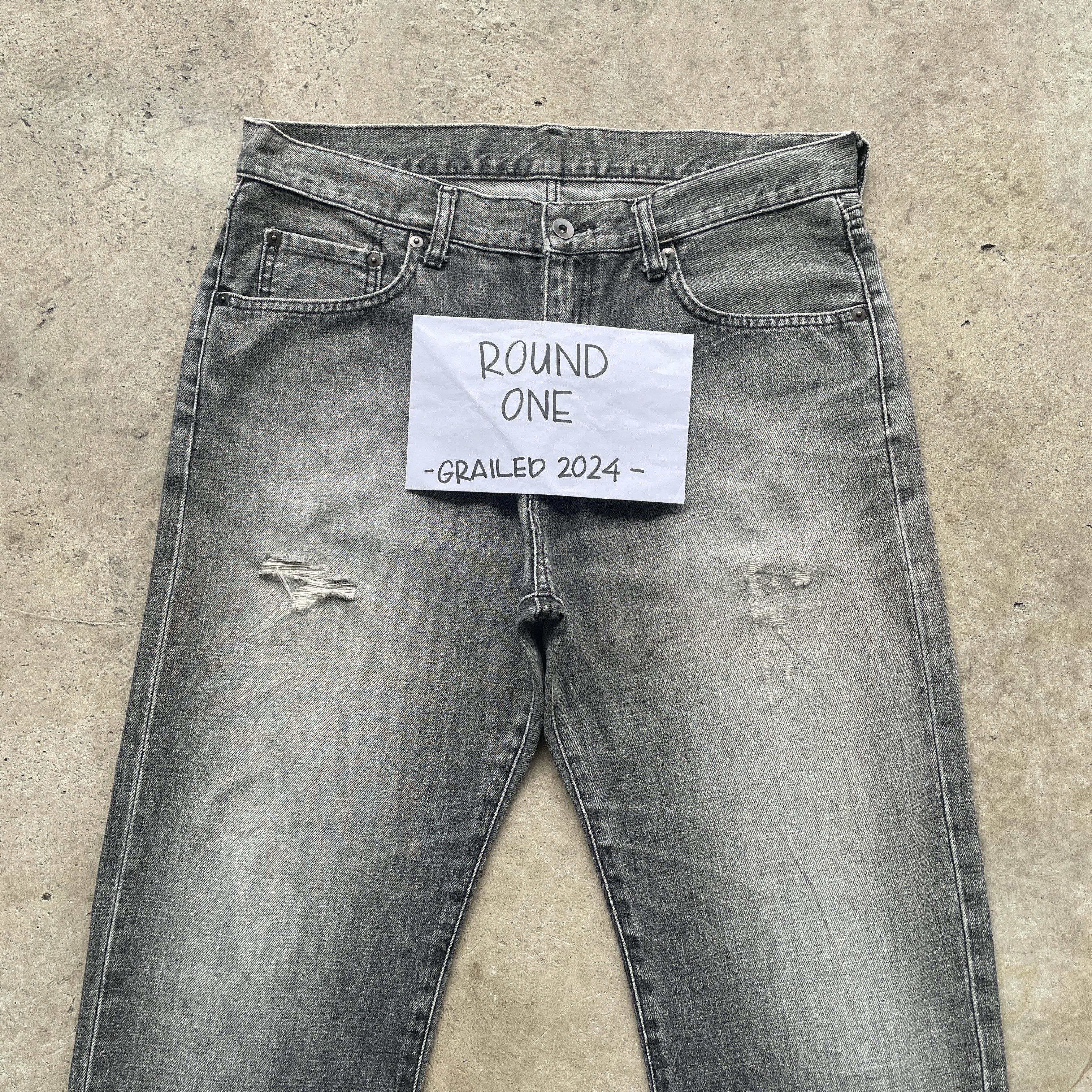 Japanese Brand VINTAGE JAPANESE DISTRESSED BLACK FADED JEANS PANTS W34 Size US 34 / EU 50 - 4 Thumbnail
