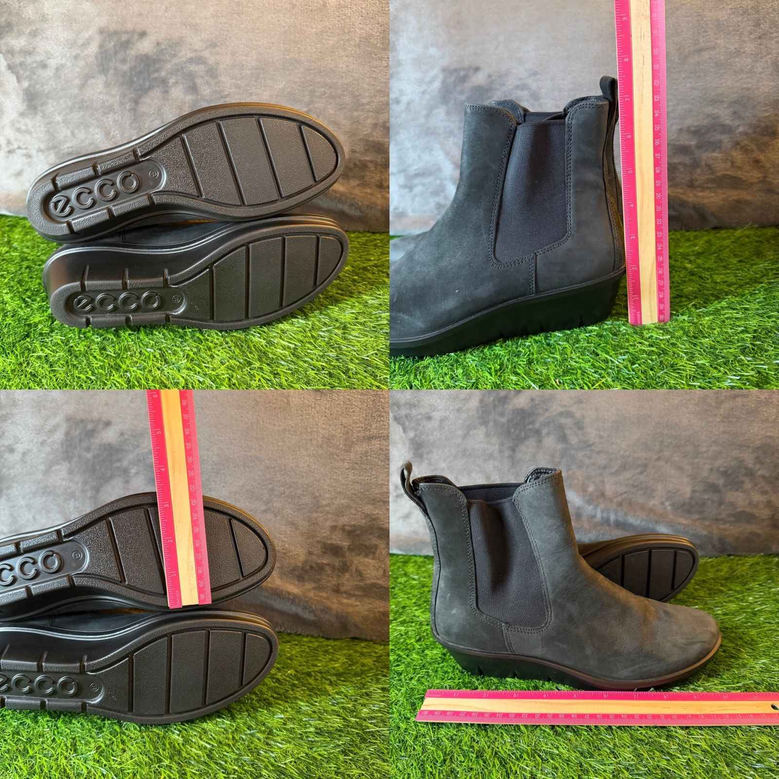 Ecco ECCO Skyler Wedge Chelsea Black Nubuck Leather Boots Womens 8.5 Chelsea Boot Navy? Size US 9 / IT 39 - 8 Thumbnail