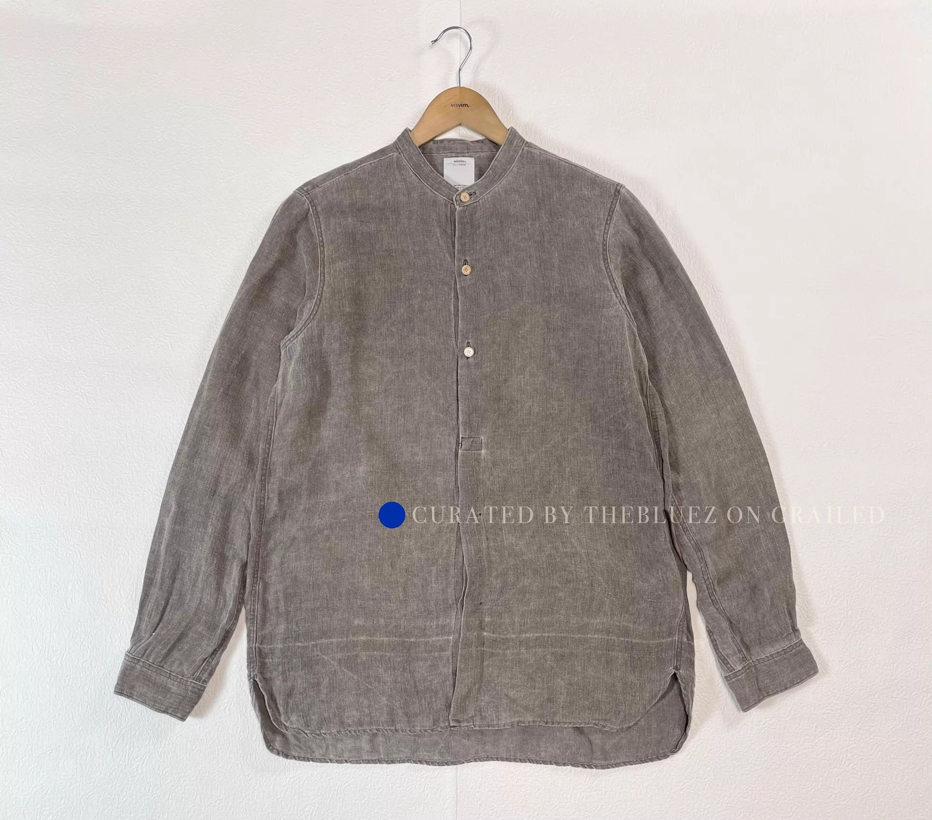 Visvim Long Rider Collarless Shirt in Multi Size US M / EU 48-50 / 2 - 1 Thumbnail