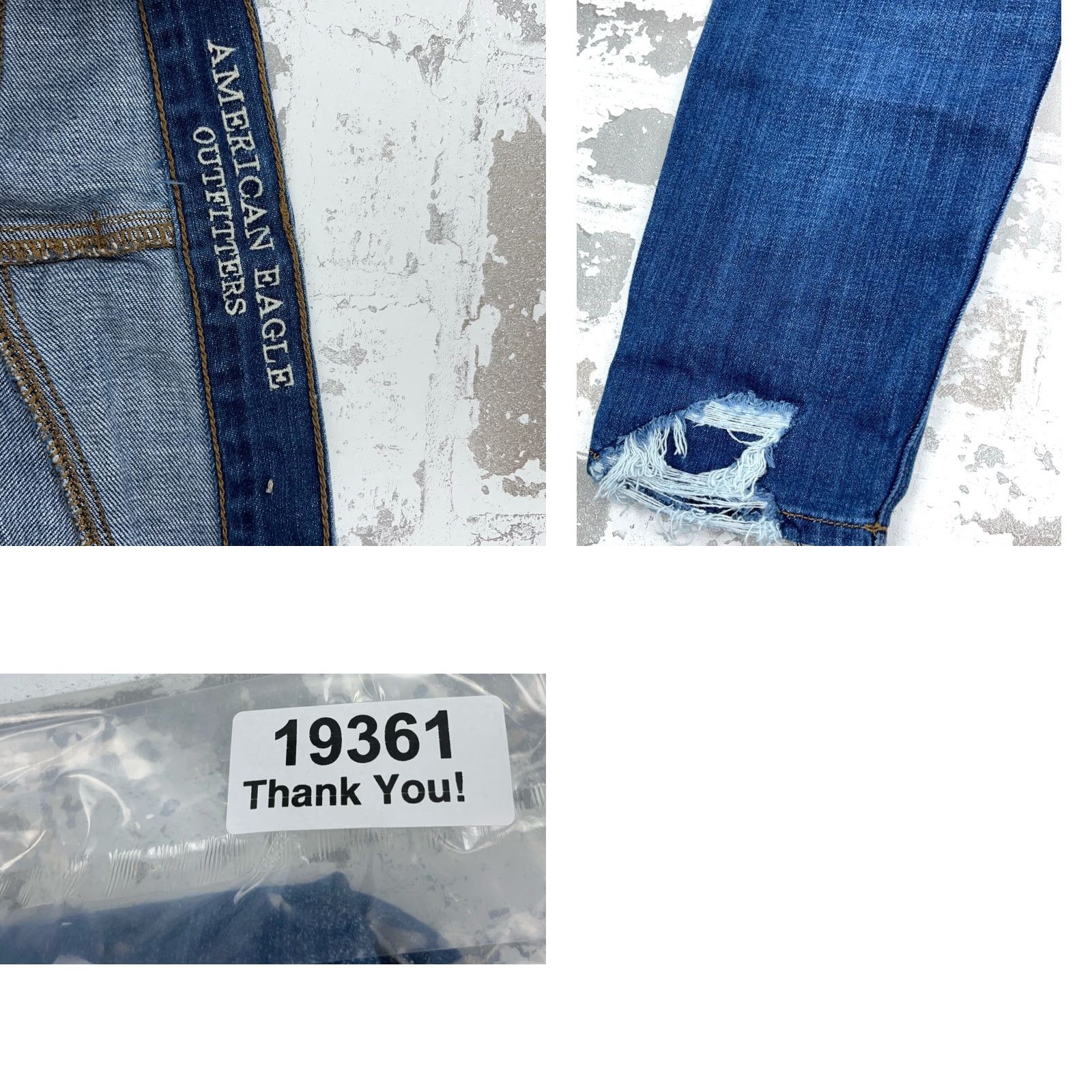 American Eagle Outfitters American Eagle Outfitters Jeans Women 2 High Rise Button Fly Ripped Holes N/A Size 26" / US 2 / IT 38 - 9 Thumbnail