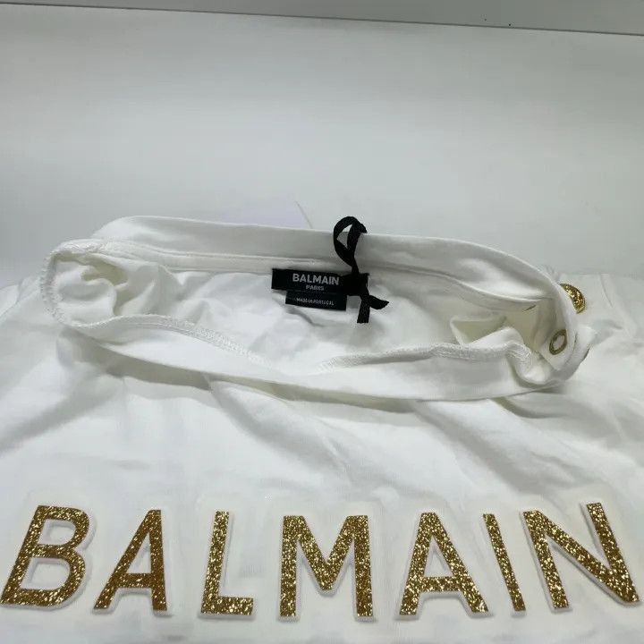 Balmain Balmain Kids Logo Print Round Neck T-Shirt -2507 Size US L / EU 52-54 / 3 - 4 Thumbnail