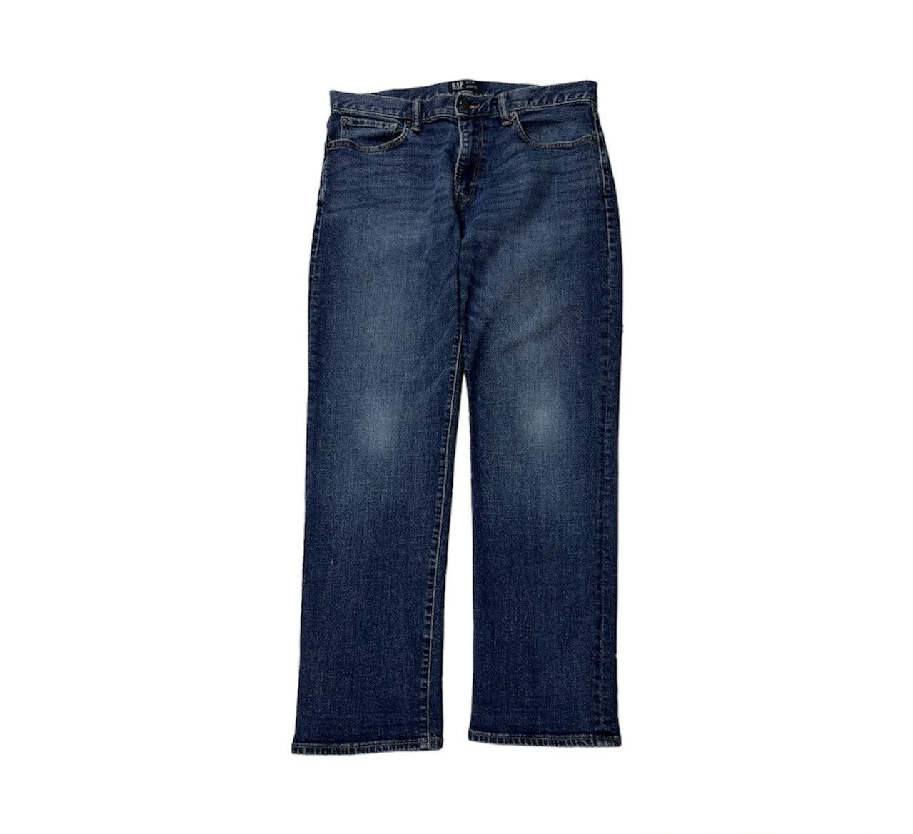 Vintage Gap 33x30 straight y2k distressed jeans denim navy
