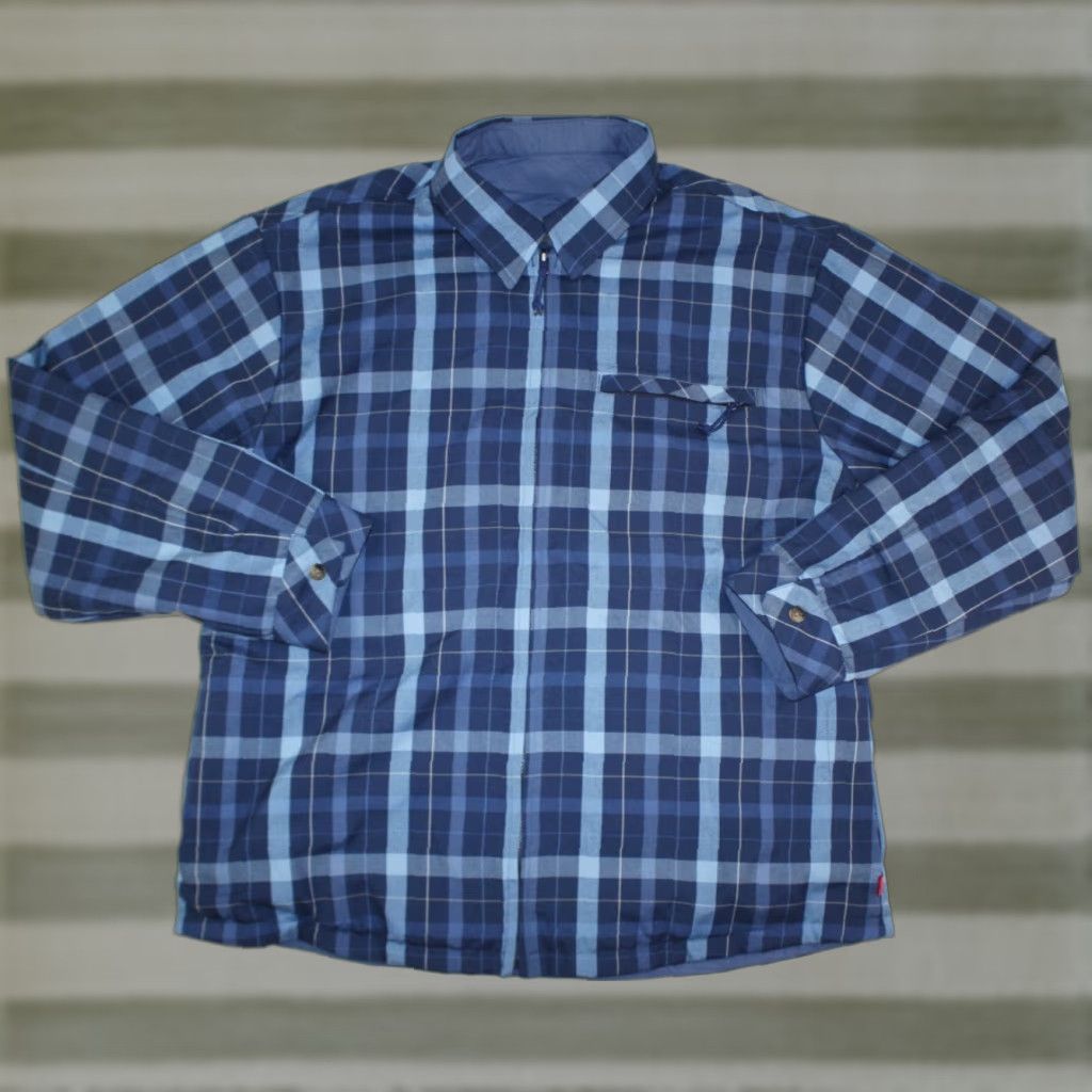 Mountain Khakis Mountain Khakis Jacket Men XL Reversible Flannel Insulated Full Zip Shacket Blue Size US XL / EU 56 / 4 - 1 Thumbnail