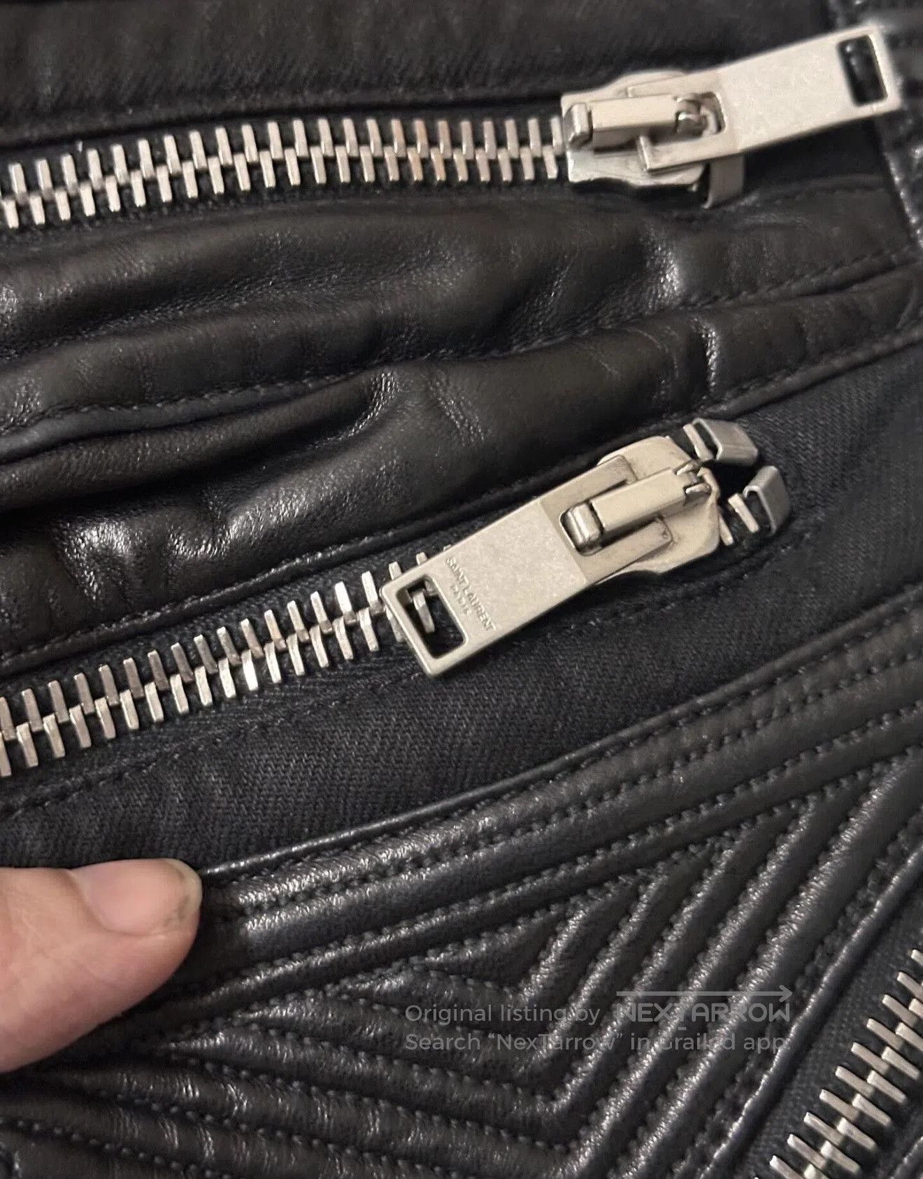 Saint Laurent Paris Saint Laurent biker pants 14fw . Size US 30 / EU 46 - 4 Thumbnail