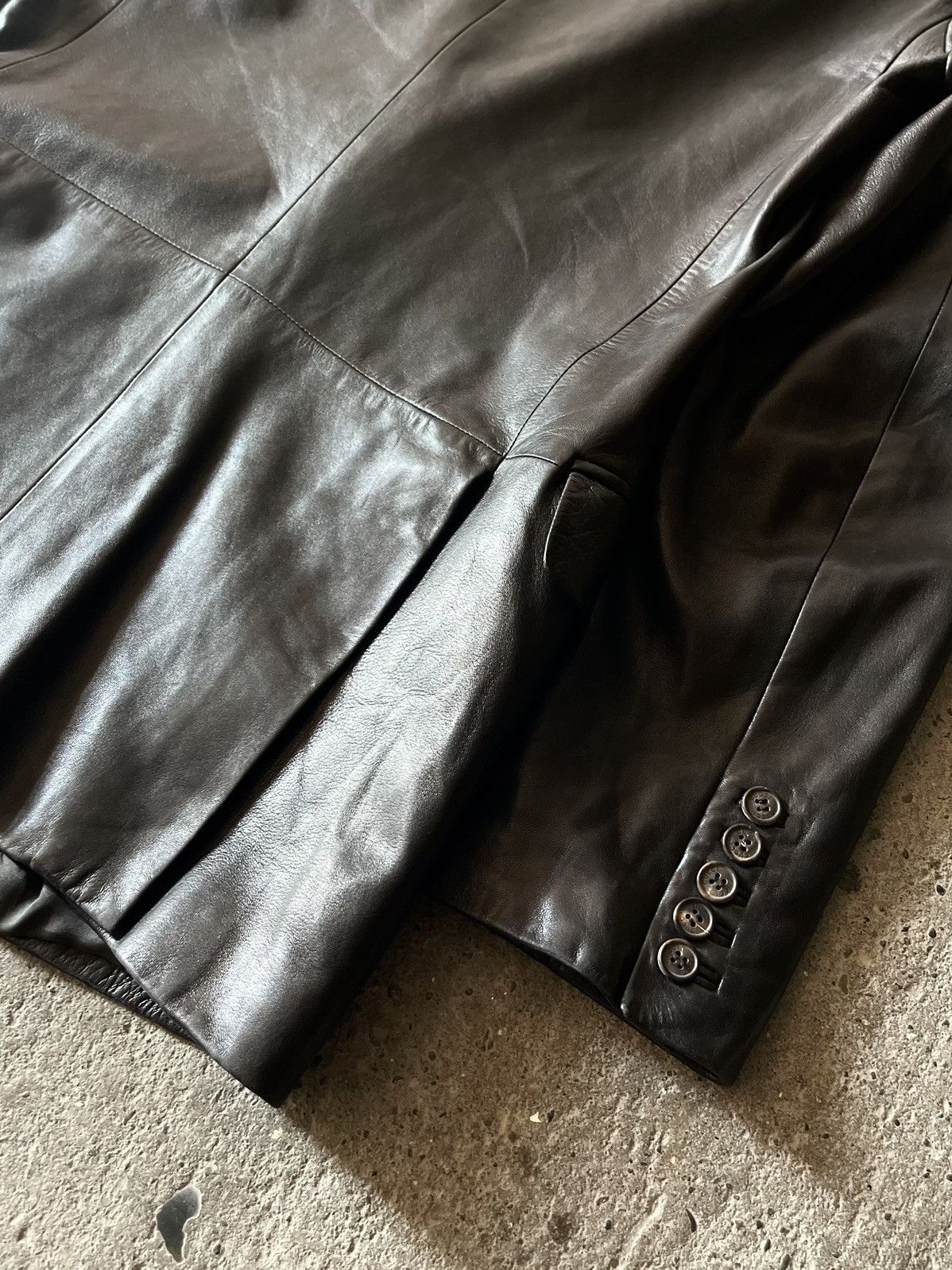 Gucci × Tom Ford Gucci - Tom Ford - 1997 - Leather Tailored Jacket Size US M / EU 48-50 / 2 - 8 Thumbnail