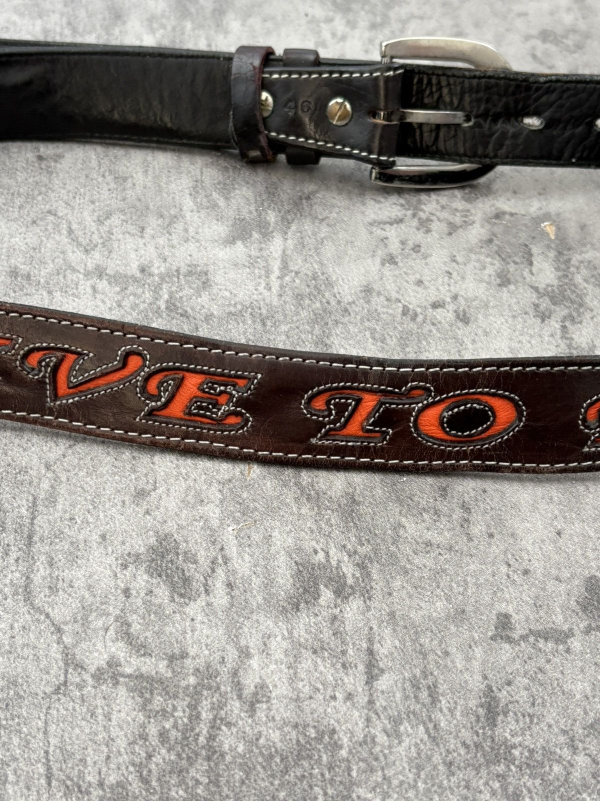Other Ed Hardy Men's Live To Ride Reversible Belt Size ONE SIZE - 5 Thumbnail