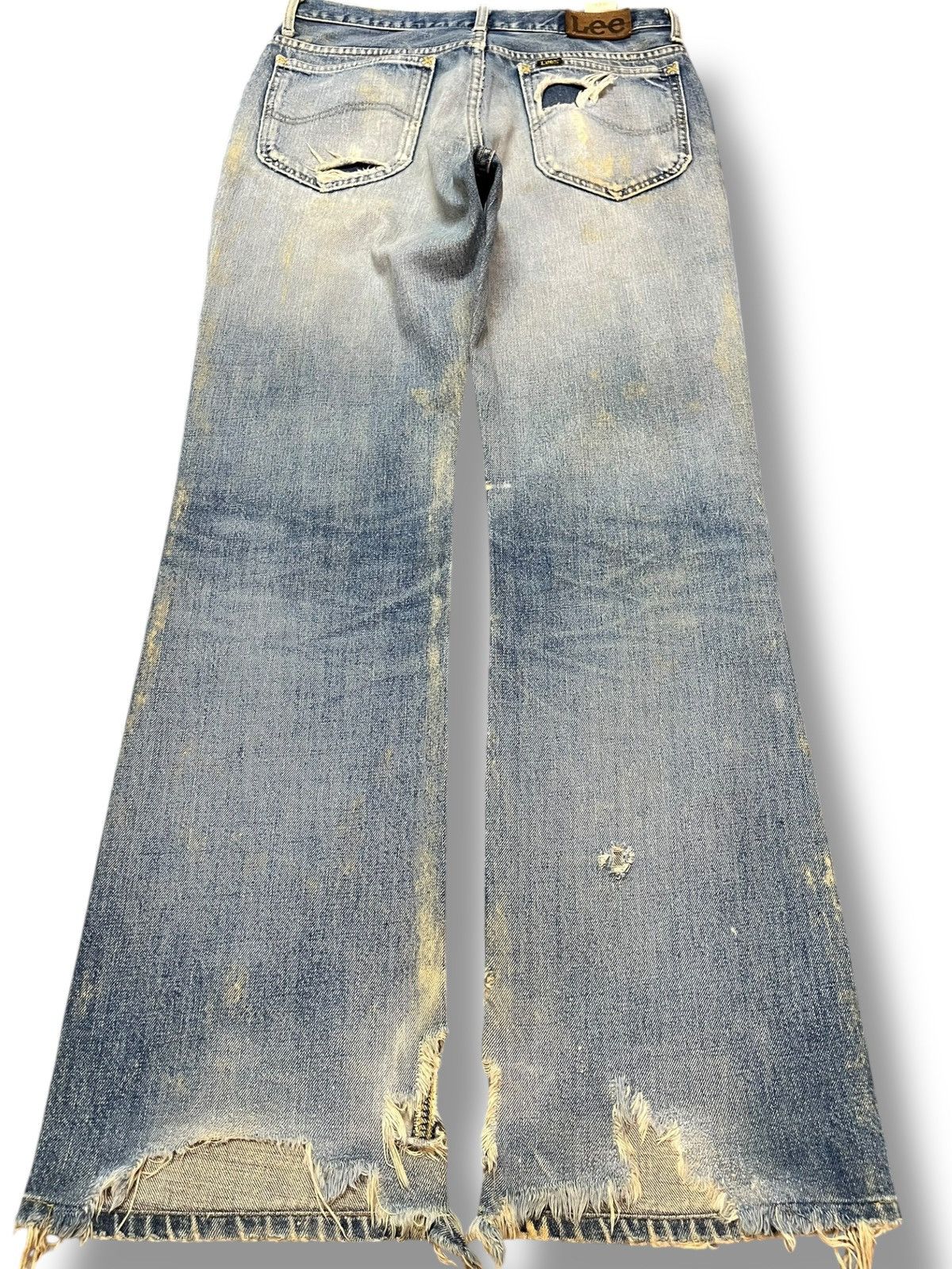 Lee Vintage Lee MR Mudwash Ripped Distressed Denjm Size US 31 - 5 Thumbnail