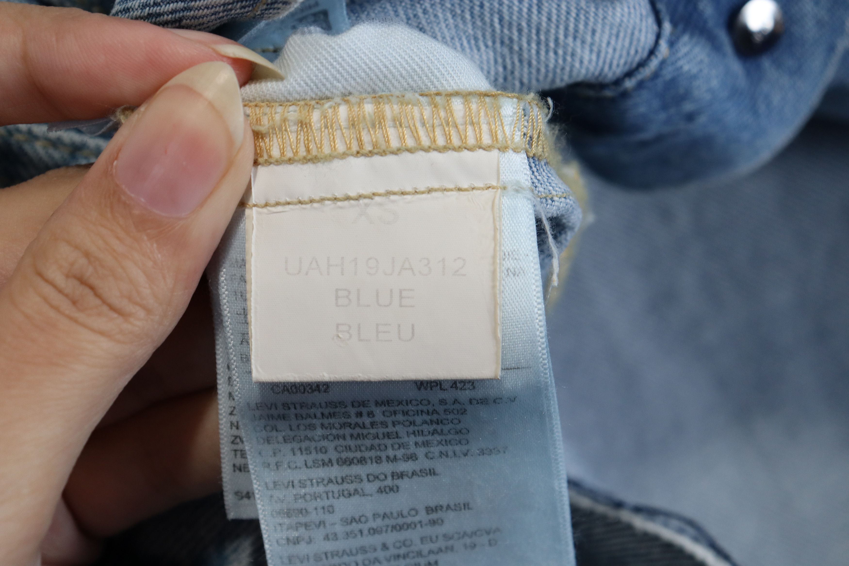 Vetements o1rshd Tribal Logo Denim Jacket in Blue/Black Size US XS / EU 42 / 0 - 7 Thumbnail