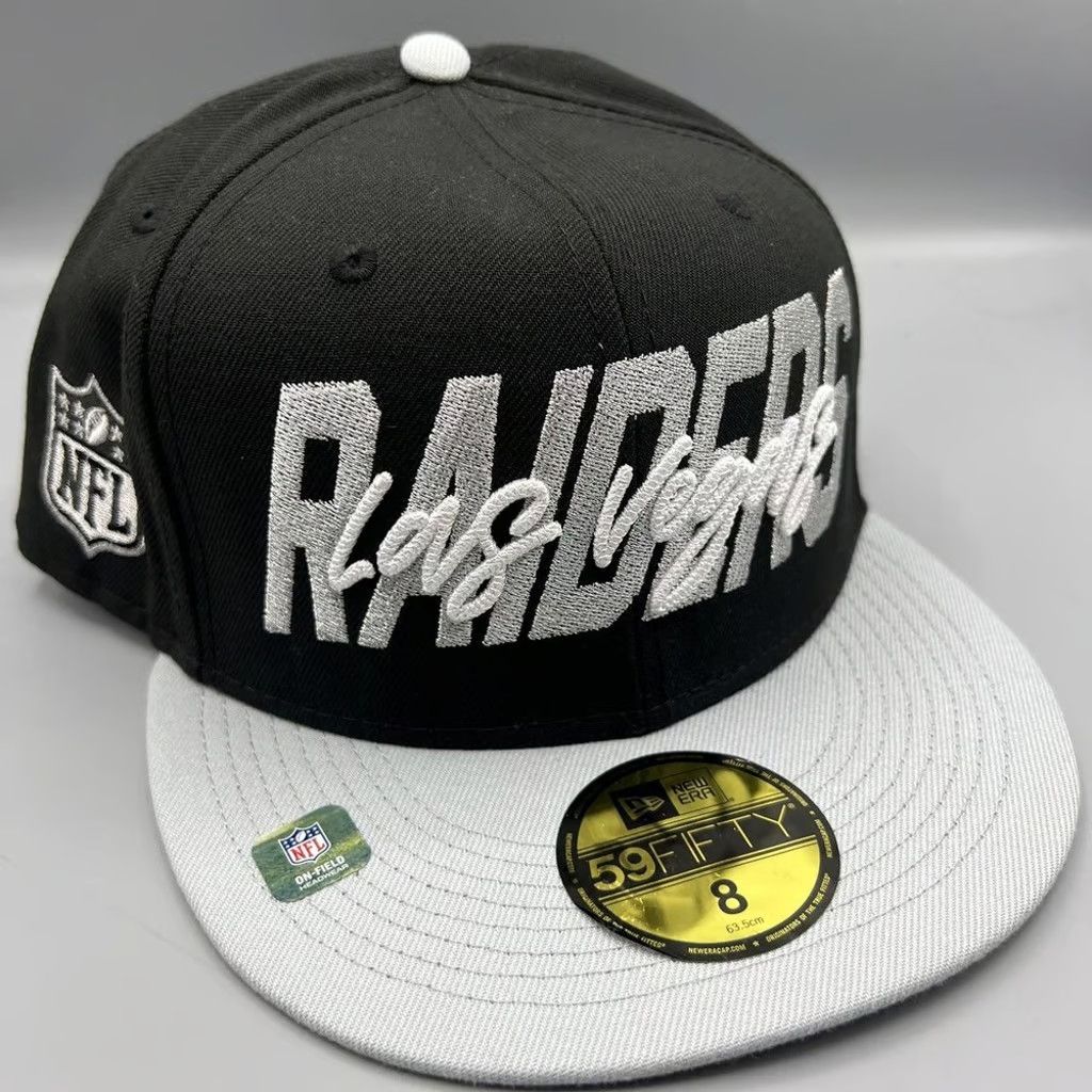 New Era Las Vegas Raiders Hat Men 8 59Fifty New Era NFL Fitted Cap Size ONE SIZE - 1 Thumbnail
