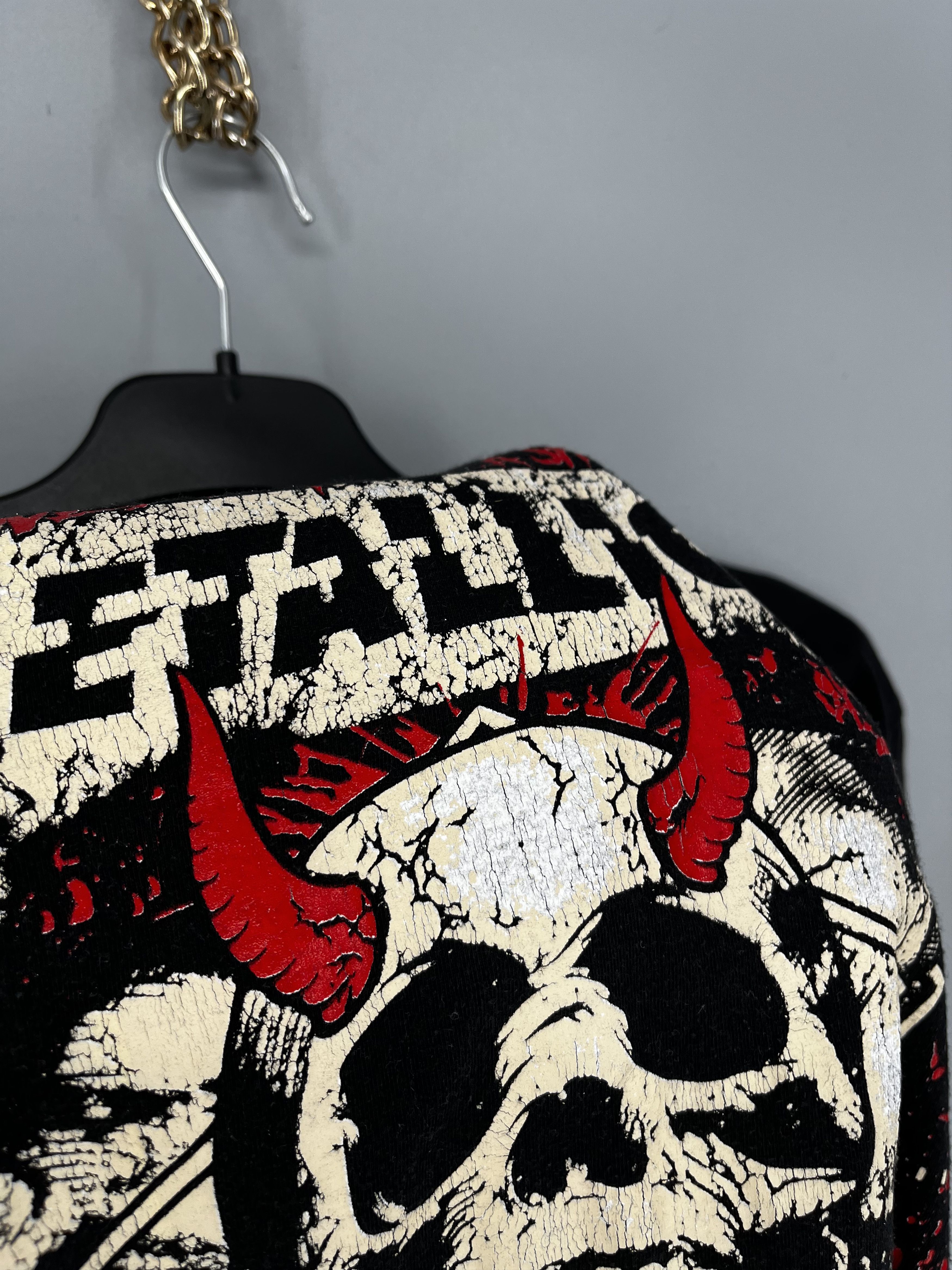 Band Tees Vintage 90s Y2K Metallica Horror Faded Band Rock Streetwear Size US L / EU 52-54 / 3 - 9 Thumbnail