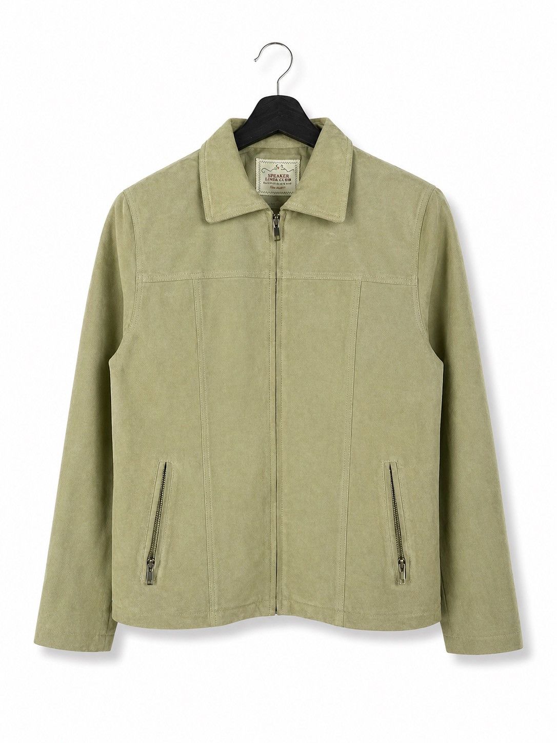 Japanese Brand Speaker Like A Child Beige Suede Leather Jacket Minimal Size US S / EU 44-46 / 1 - 1 Thumbnail