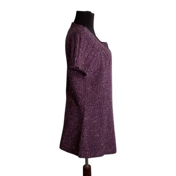 Charter Club Charter Club Size M Cardigan Sweater Purple Knit Short Sleev Size M / US 6-8 / IT 42-44 - 5 Thumbnail