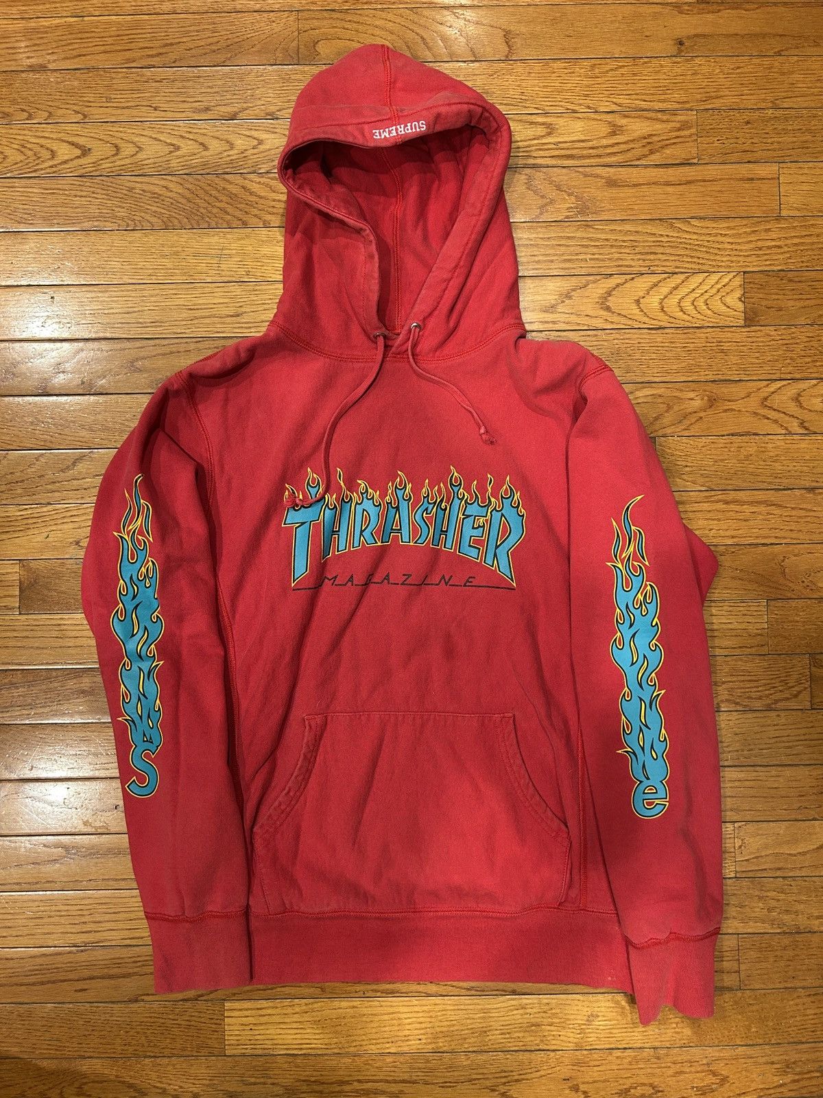 Supreme × Thrasher Supreme x Thrasher Blue Flame Hoodie
