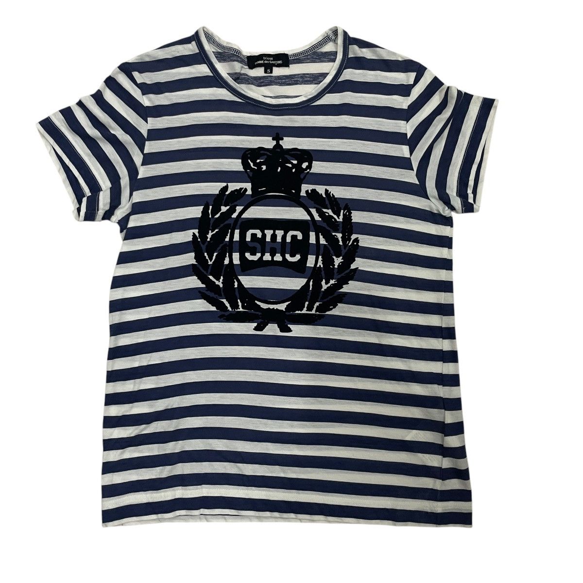 Comme des Garcons Vintage Comme Des Garcons Tricot Stripe Short Sleeve Size M / US 6-8 / IT 42-44 - 1 Thumbnail