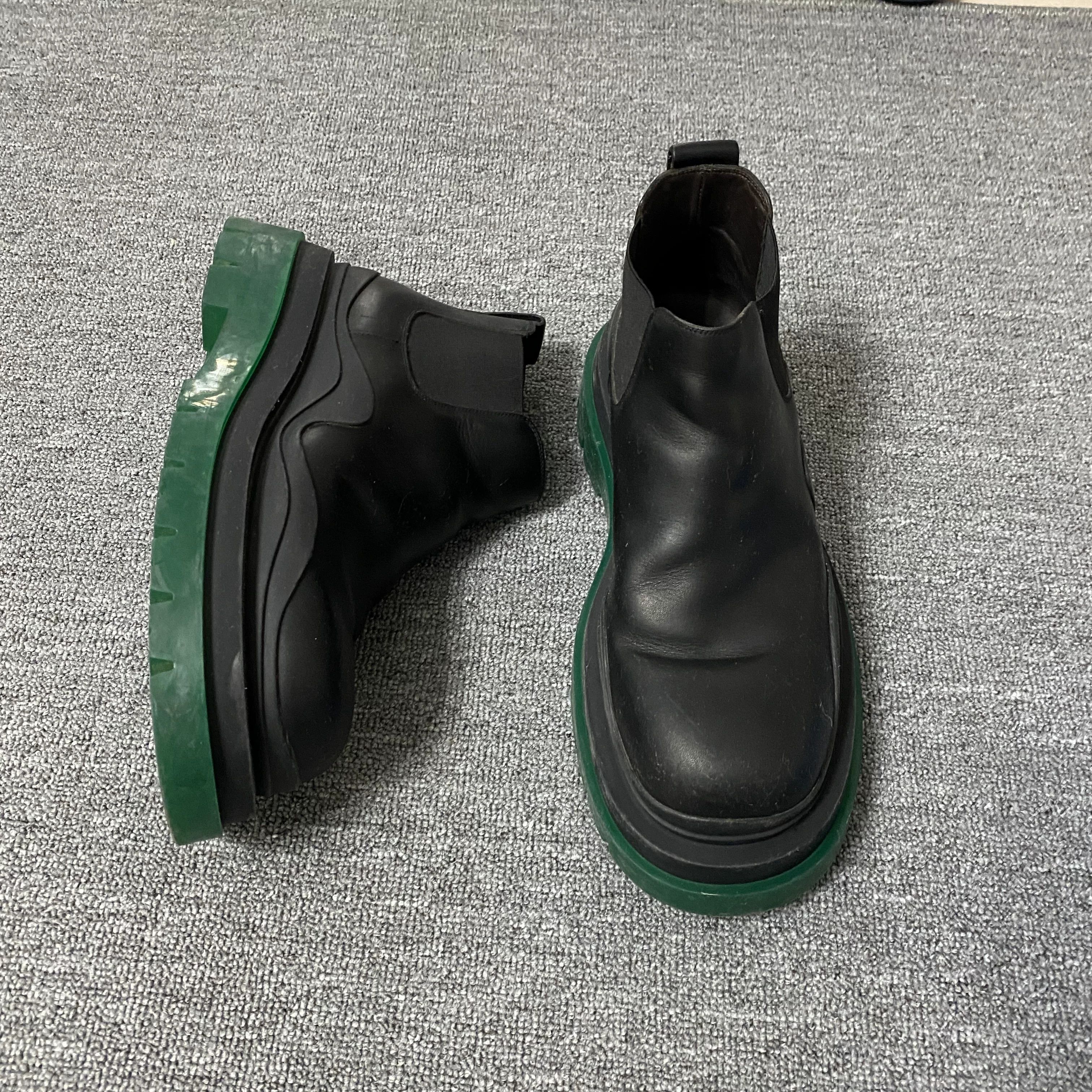 Bottega Veneta Bottega Veneta Black Green Boots Size US 10 / EU 43 - 1 Thumbnail
