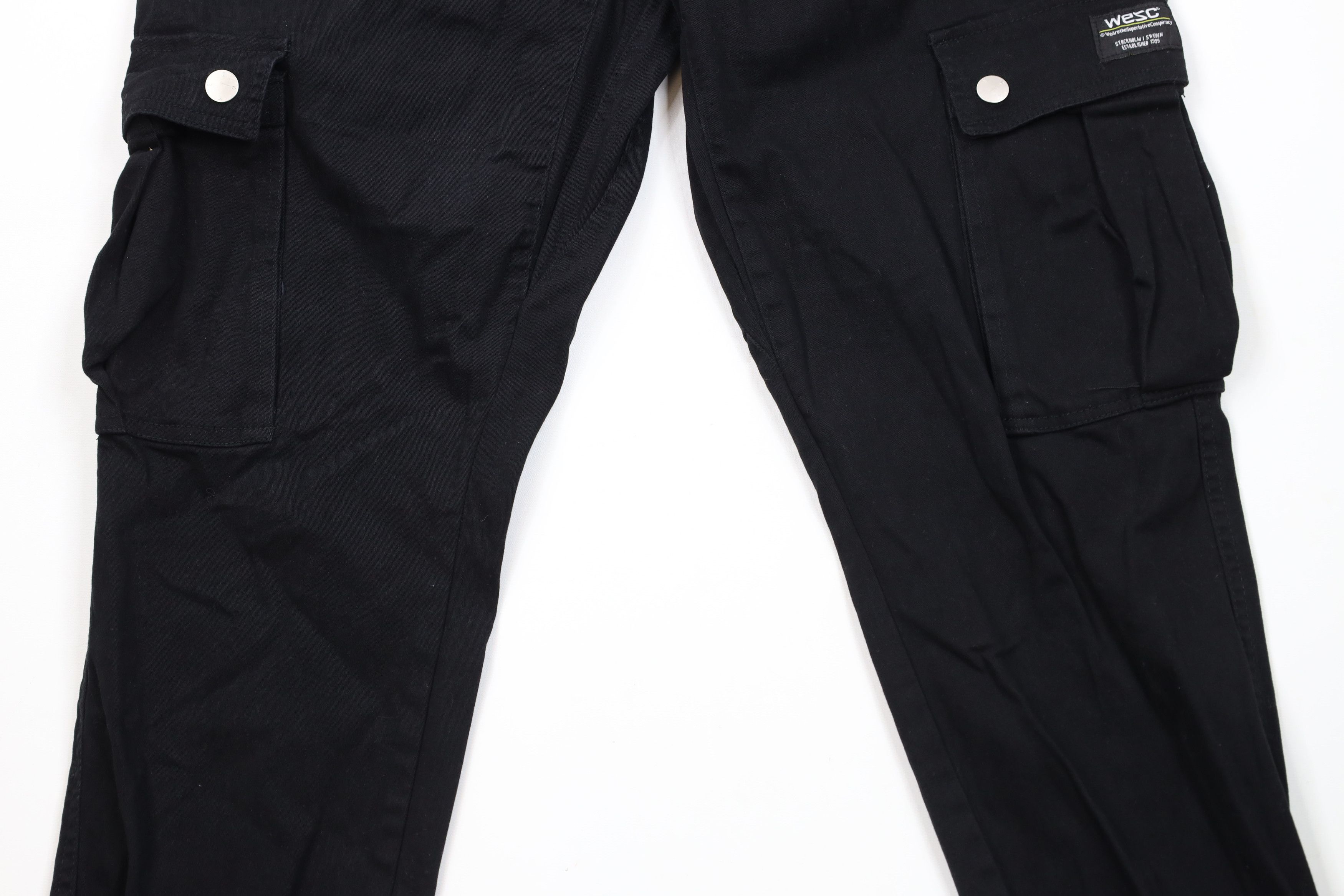 Vintage × WeSC WESC Streetwear Cuffed Cargo Joggers Jogger Pants Black Size US 36 / EU 52 - 3 Thumbnail