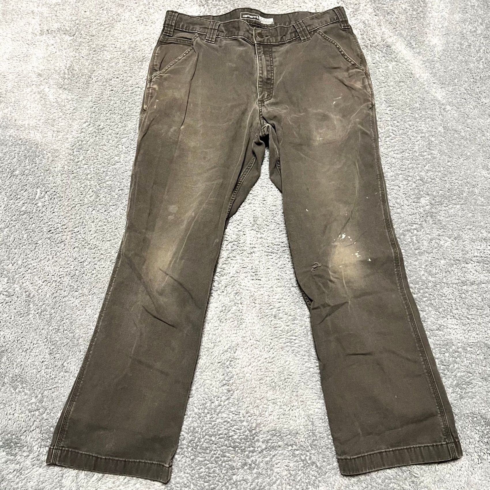 Carhartt Carhartt Pants Mens 36 x30 Relaxed Work Distressed Rugged Flex Gray 36 Regular Carpenter Mens Size US 36 / EU 52 - 2 Thumbnail