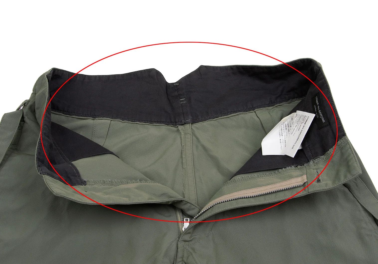 Comme des Garcons Homme Plus Nylon Drawstring Joggers Pants in Khaki Size S Size US 36 / EU 52 - 6 Thumbnail