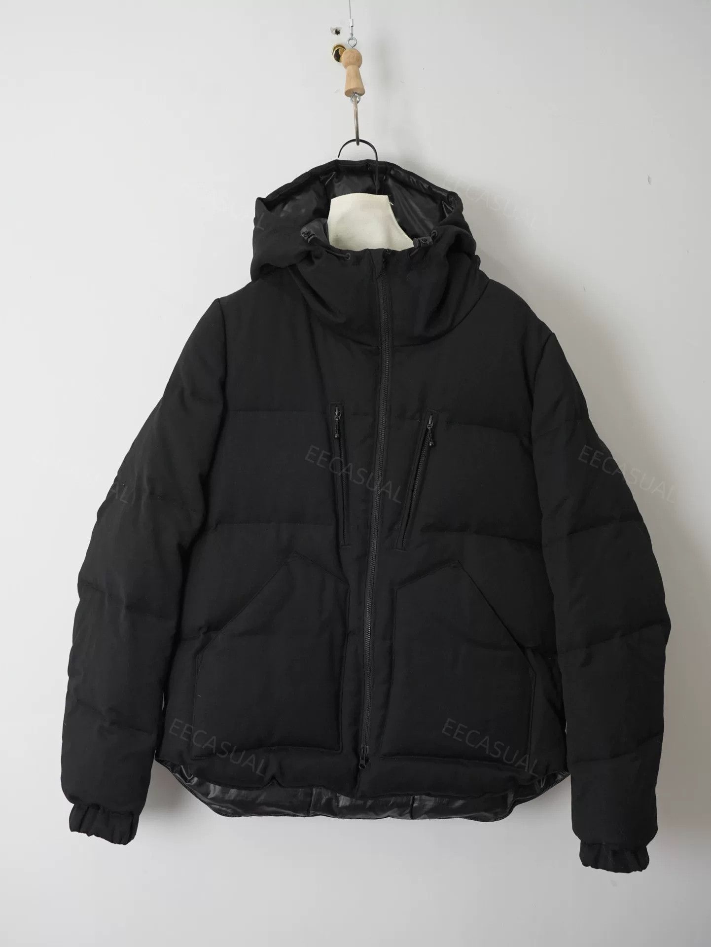 Yohji Yamamoto Yohji Yamamoto Black Wool Down Jacket Size US M / EU 48-50 / 2 - 1 Thumbnail