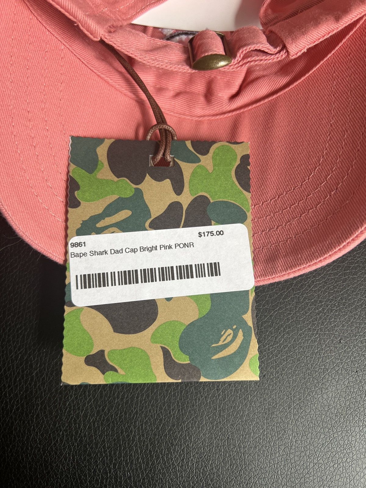 Bape Pink Bape Shark Dad Cap PONR Size ONE SIZE - 6 Thumbnail