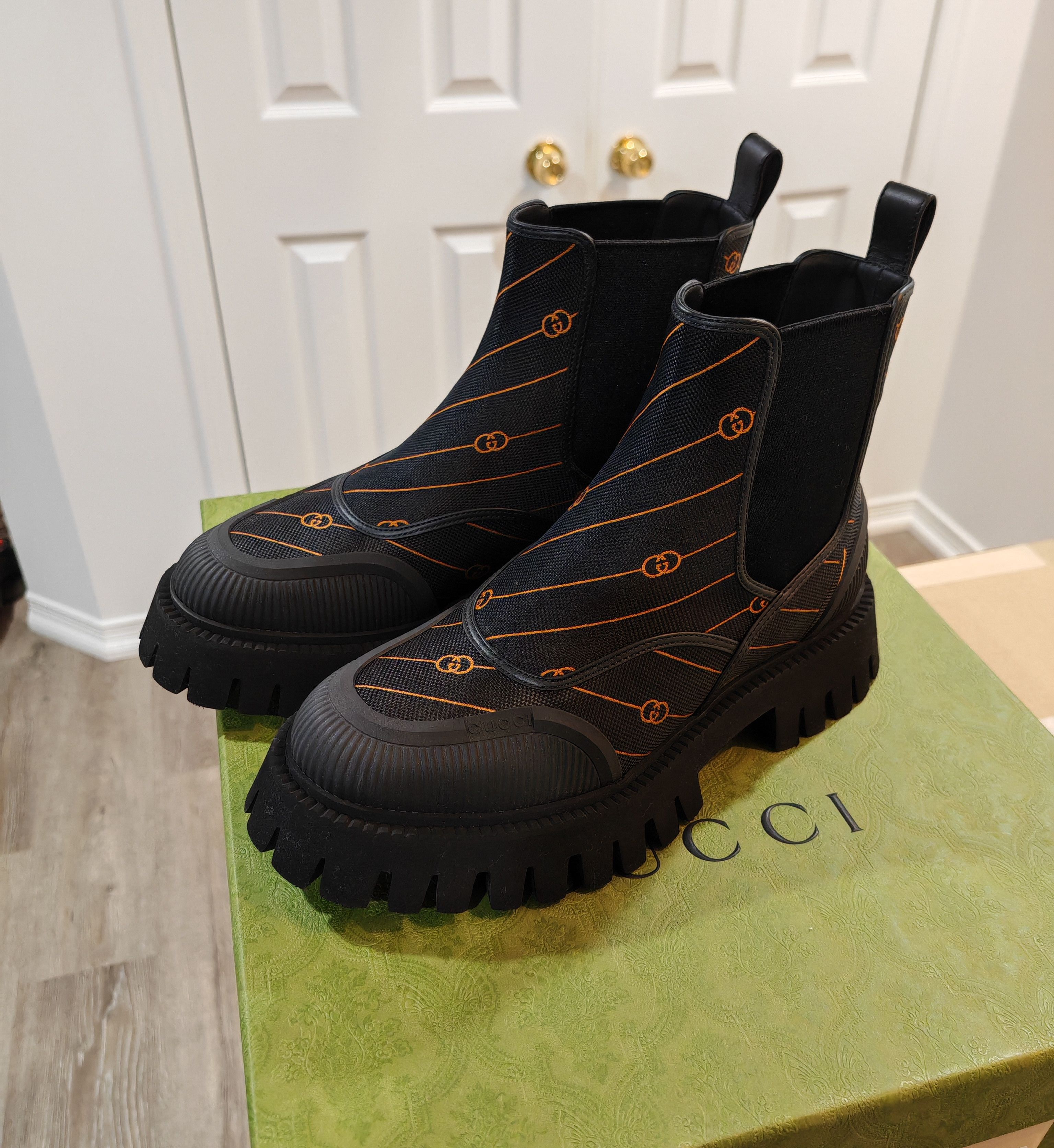 Gucci Diagonal GG Vintage Ankle Boots Size US 8.5 / EU 41-42 - 1 Thumbnail