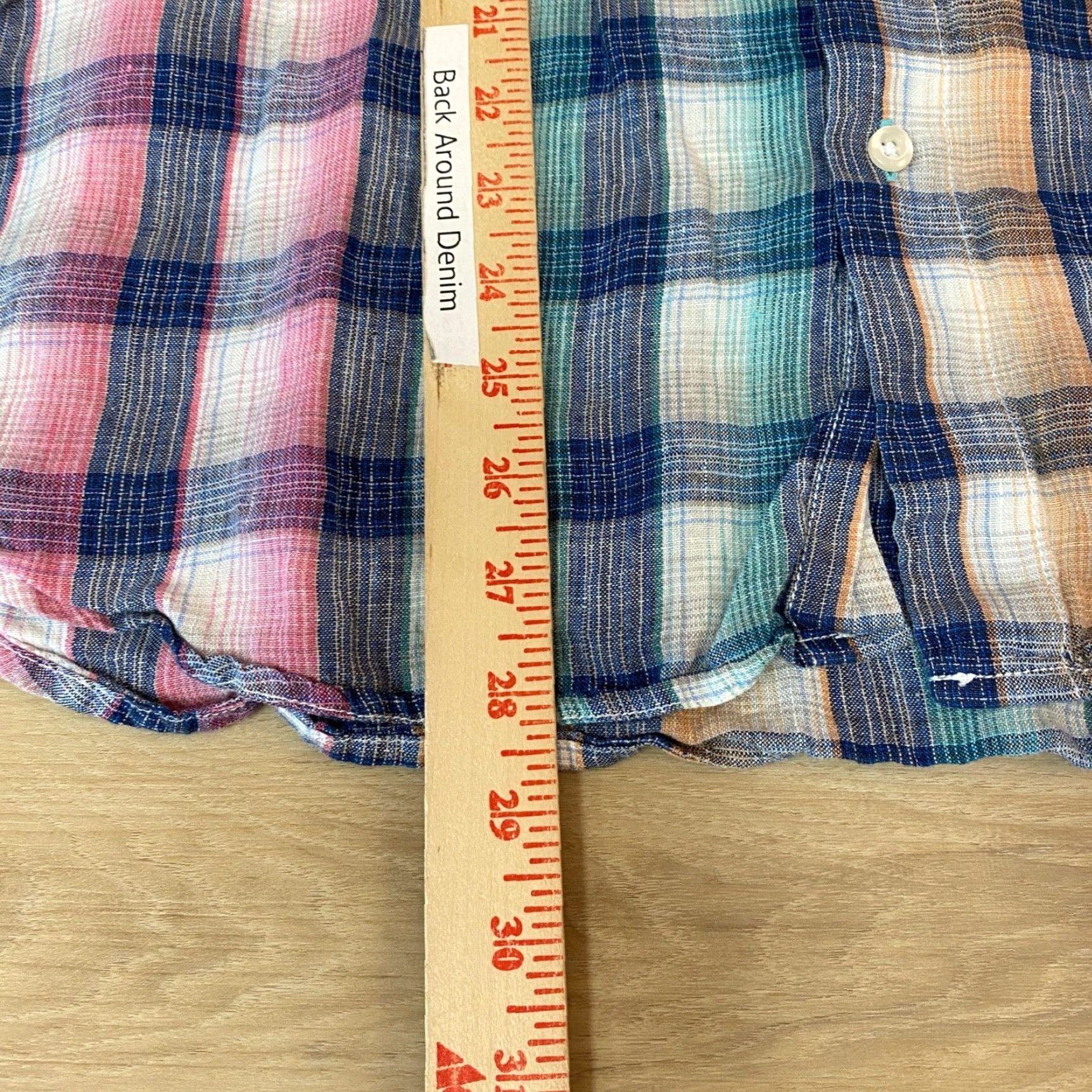 Tommy Bahama Tommy Bahama Linen Shirt Mens Medium Plaid Long Sleeve Button Up Multicolor Shirt Size US M / EU 48-50 / 2 - 7 Thumbnail