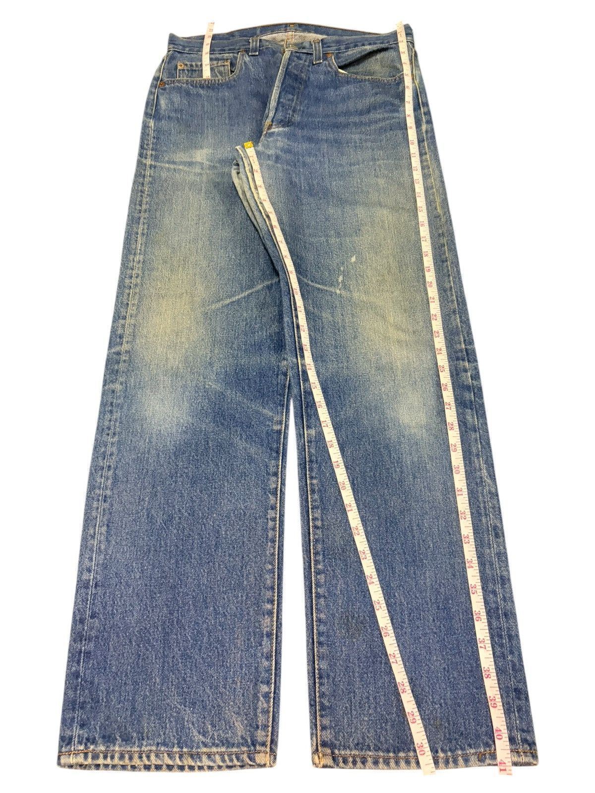 Levi's Vintage 70s Levis 501 Blue Wash Jeans Size US 31 - 7 Thumbnail