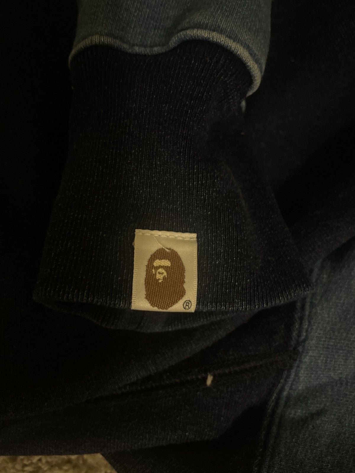 Bape BAPE (A Bathing Ape) Indigo Tiger Shark Full Zip Hoodie Size US L / EU 52-54 / 3 - 9 Thumbnail