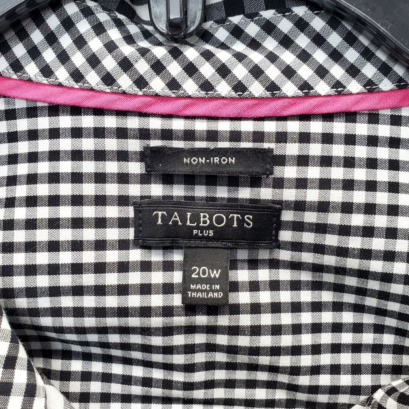 Talbots Talbots Shirt Womens 20W Multi Long Sleeve Collared Non-Iron Stretch Button Up Size 3XL / US 20-22 - 5 Thumbnail