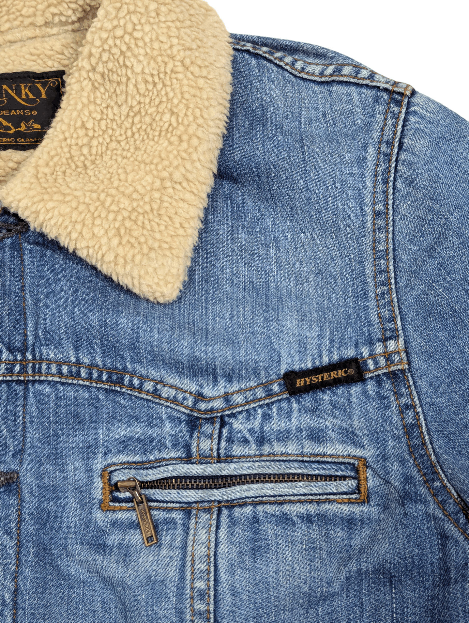 Hysteric Glamour Hysteric Glamour Kinky Jeans Denim Sherpa Jacket Size L / US 10 / IT 46 - 7 Thumbnail
