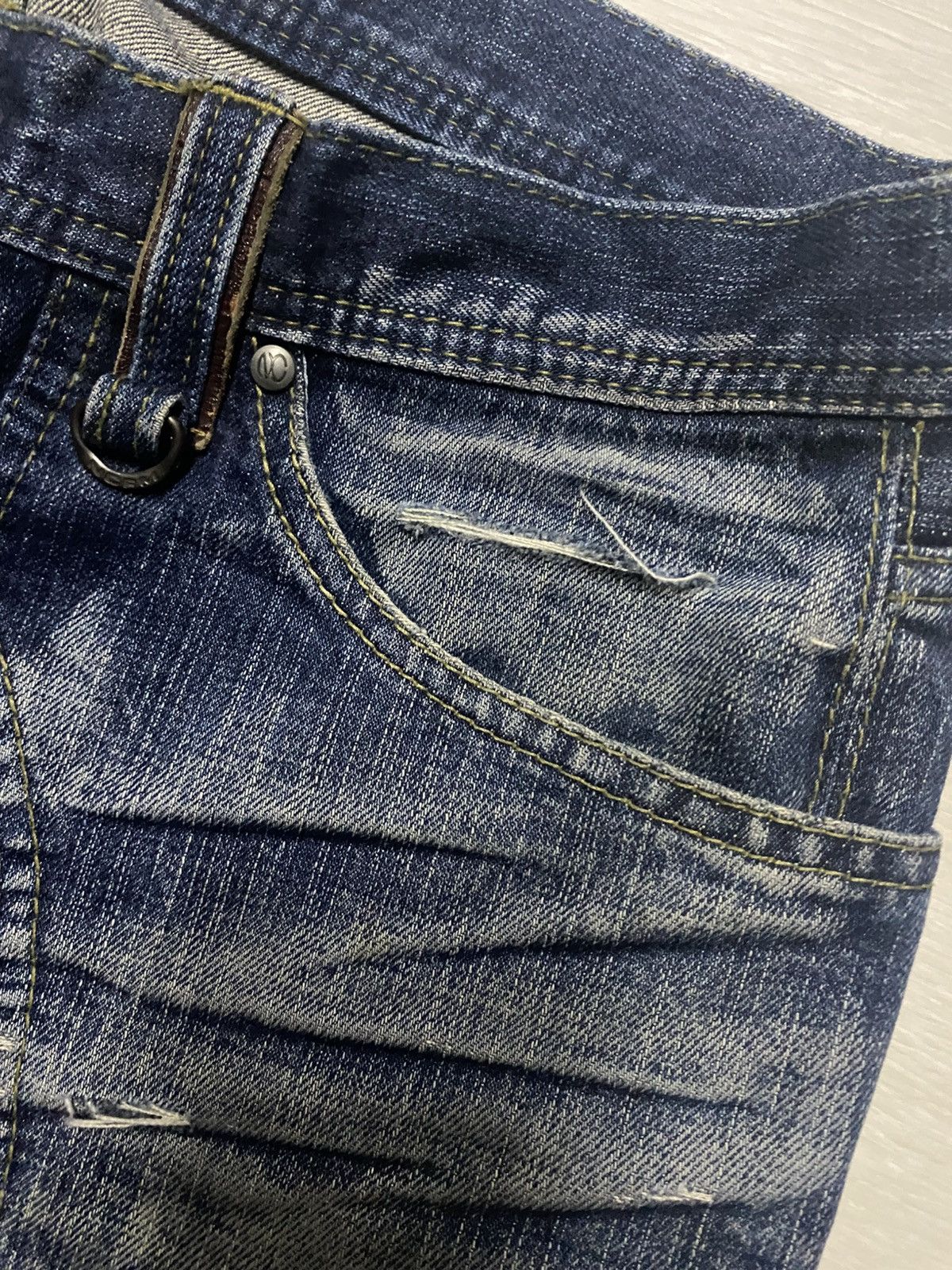 If Six Was Nine Vintage Nicole Club For Men Distressed BootCut Flare Jeans Size US 33 - 16 Thumbnail