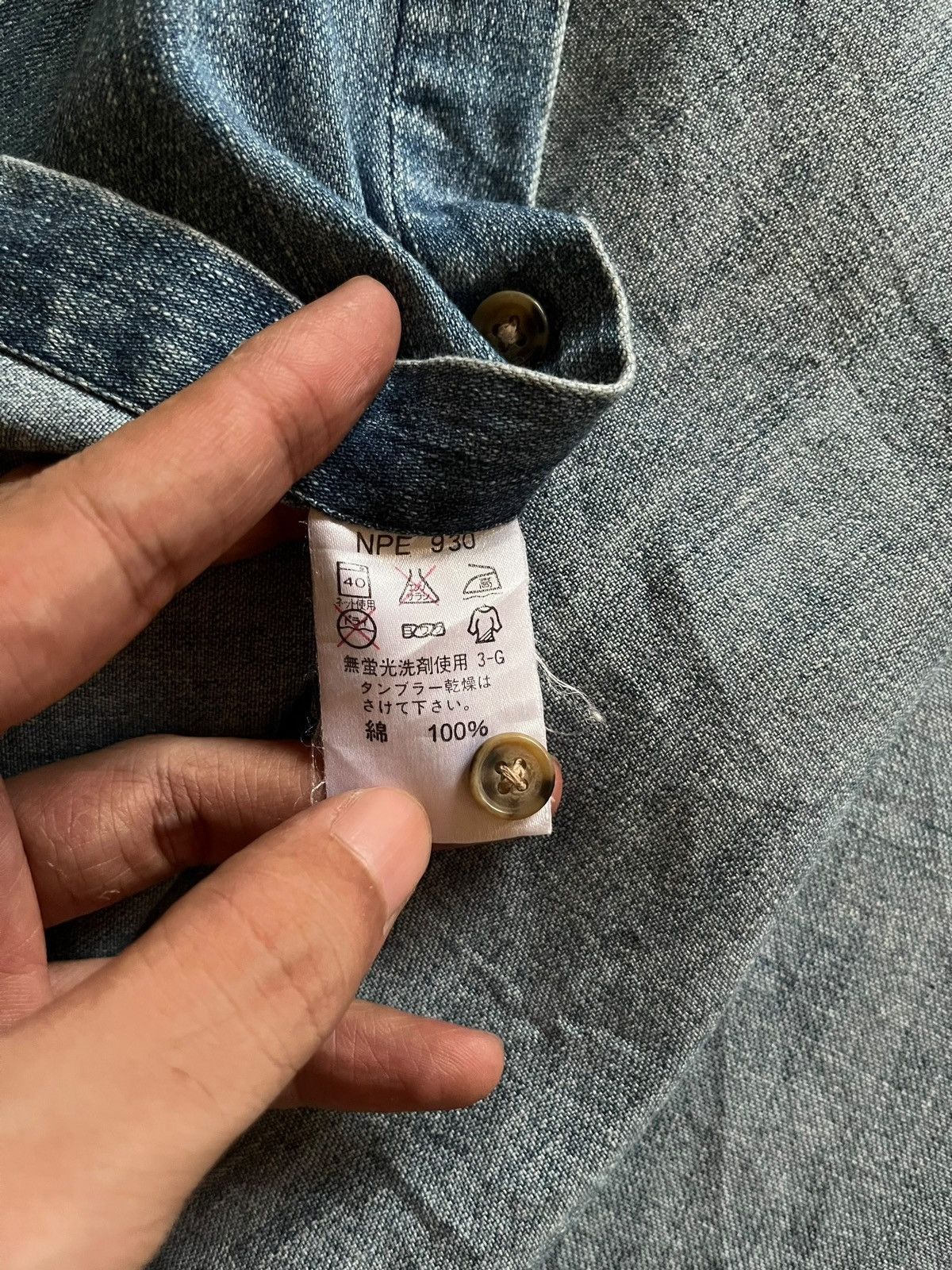 Kansai Yamamoto SALES🔥Vintage Kansai Jeans Button Ups Denim Size US L / EU 52-54 / 3 - 10 Thumbnail